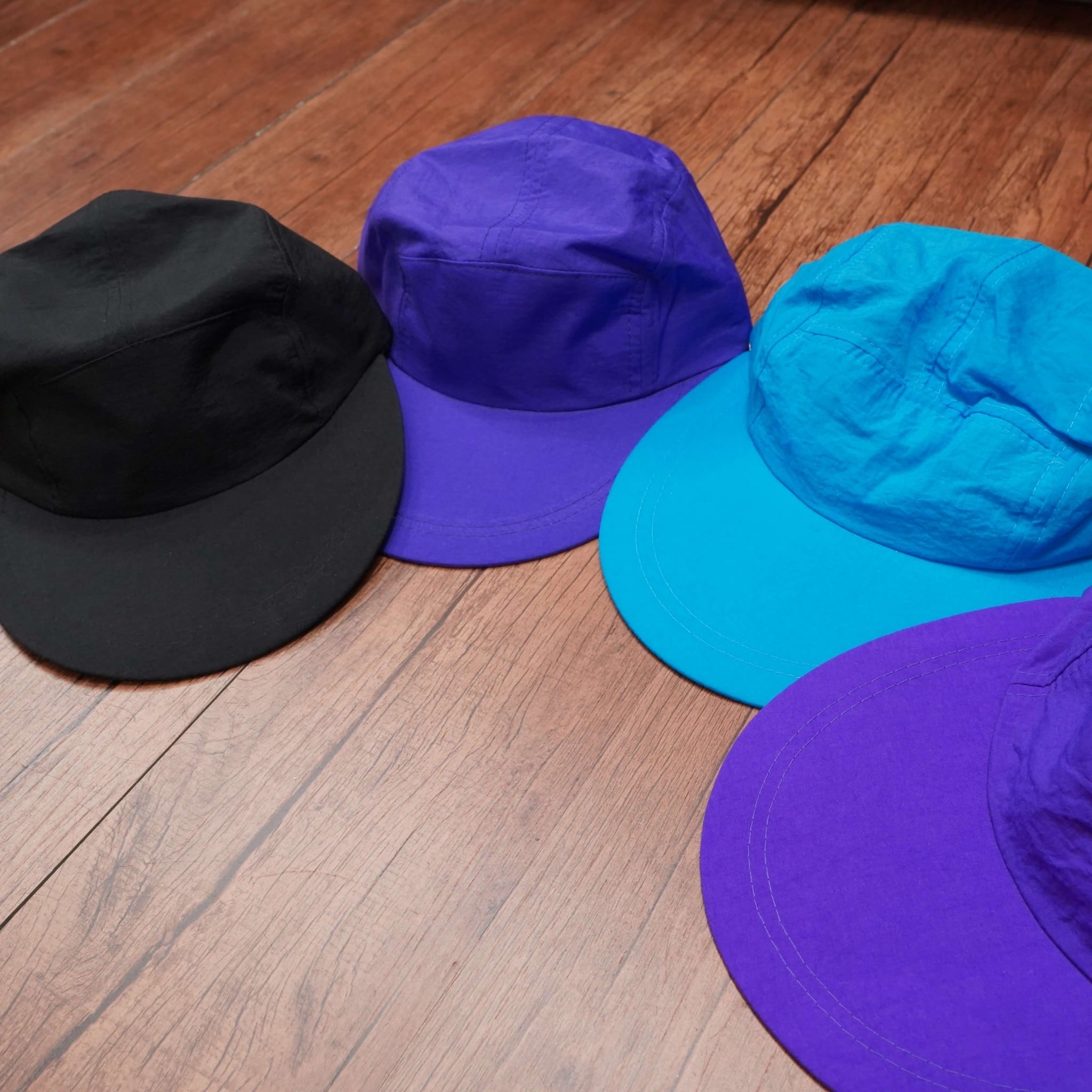 デッドストック ロングビル キャップ 無地 帽子 ジェットキャップ