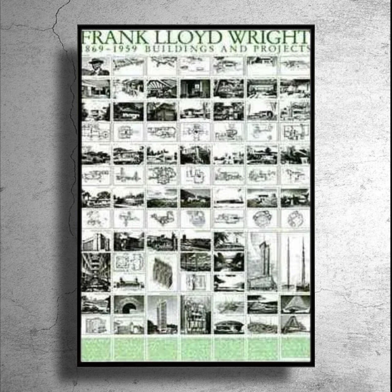 アメリカ近代建築家「フランク・ロイド・ライト」ポスター | 特殊