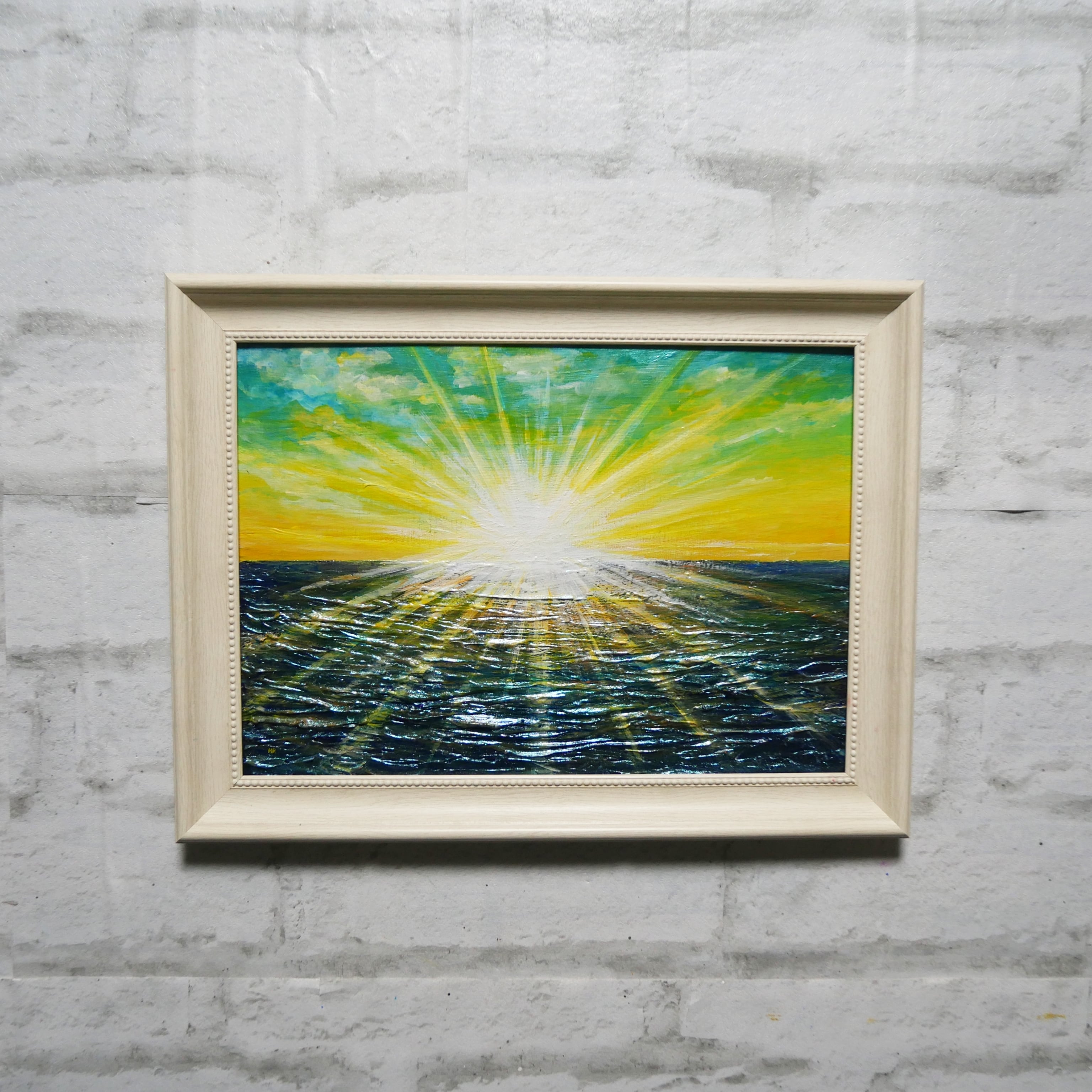 油絵 油彩 油彩画 絵 絵画 【希望の朝】 | HIROSHI1990