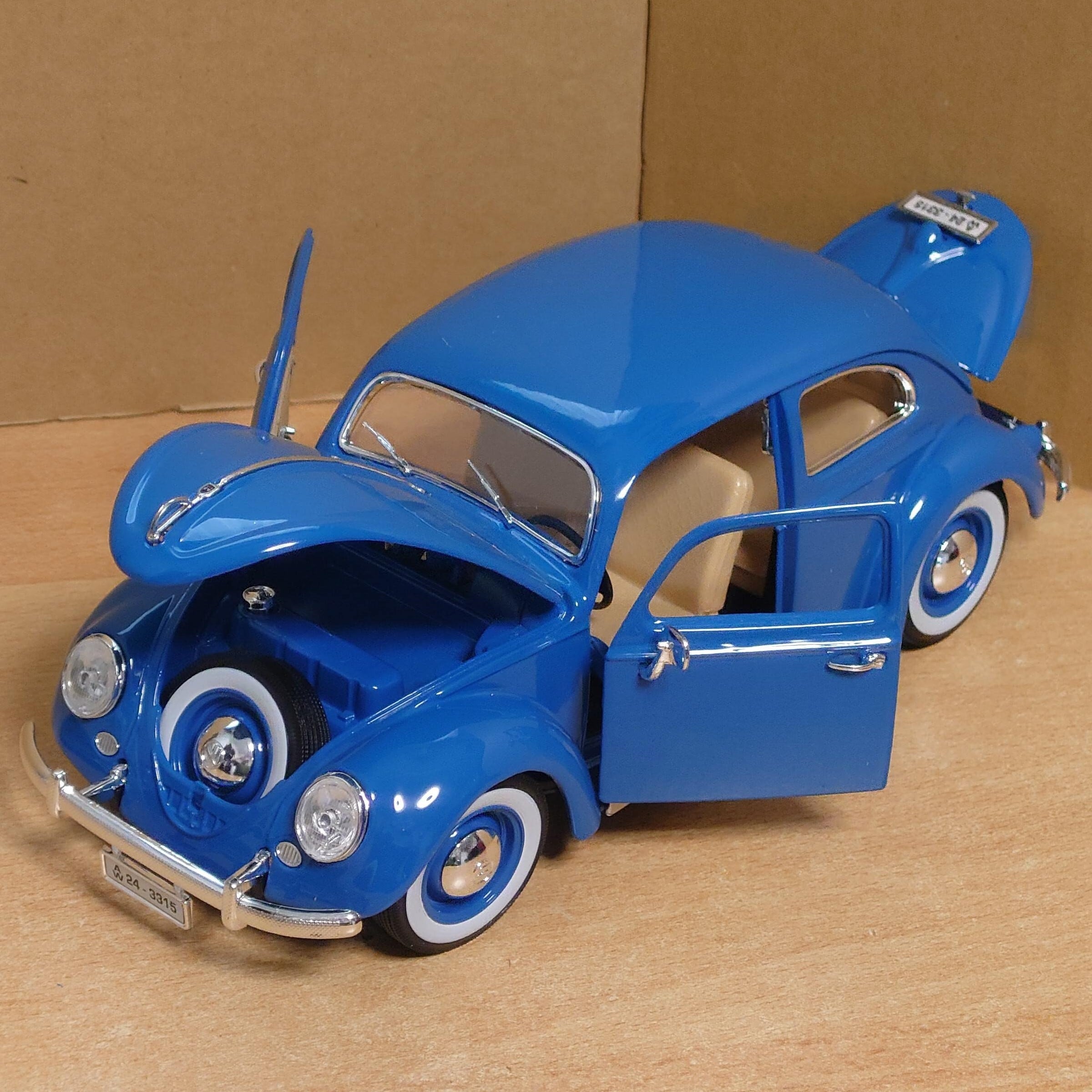 1/18 フォルクスワーゲン ビートル ブルー VW BEETLE 1955 ダイ