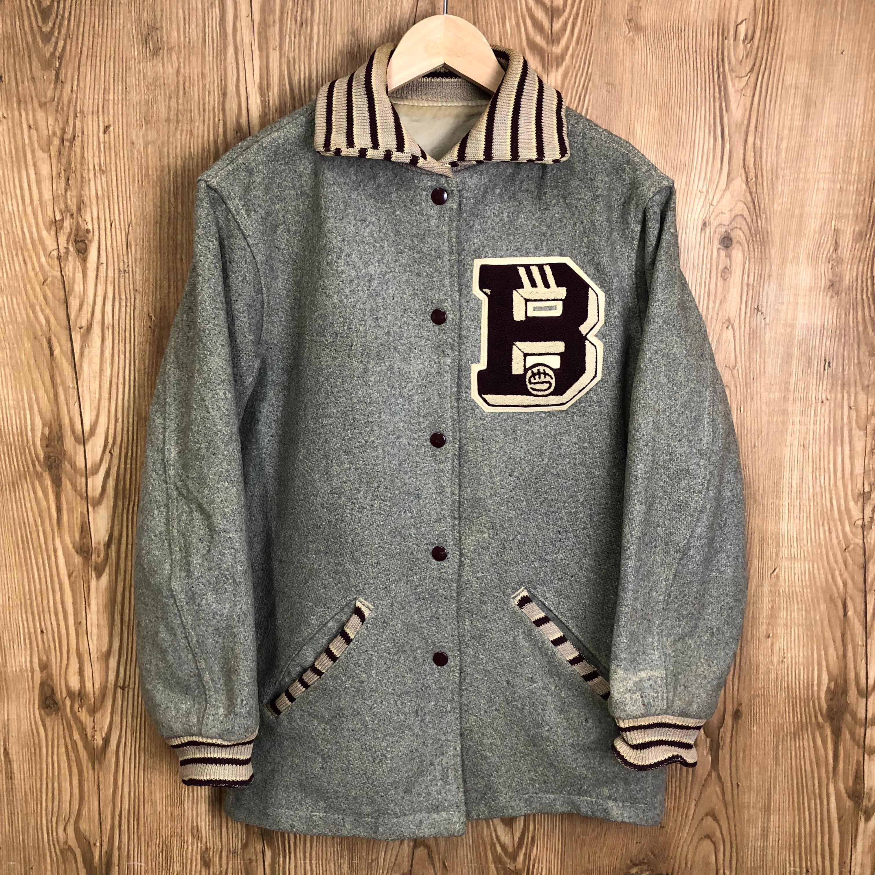 60s Holt's ロング丈 スタジャン アワードジャケット サイズ メンズ M