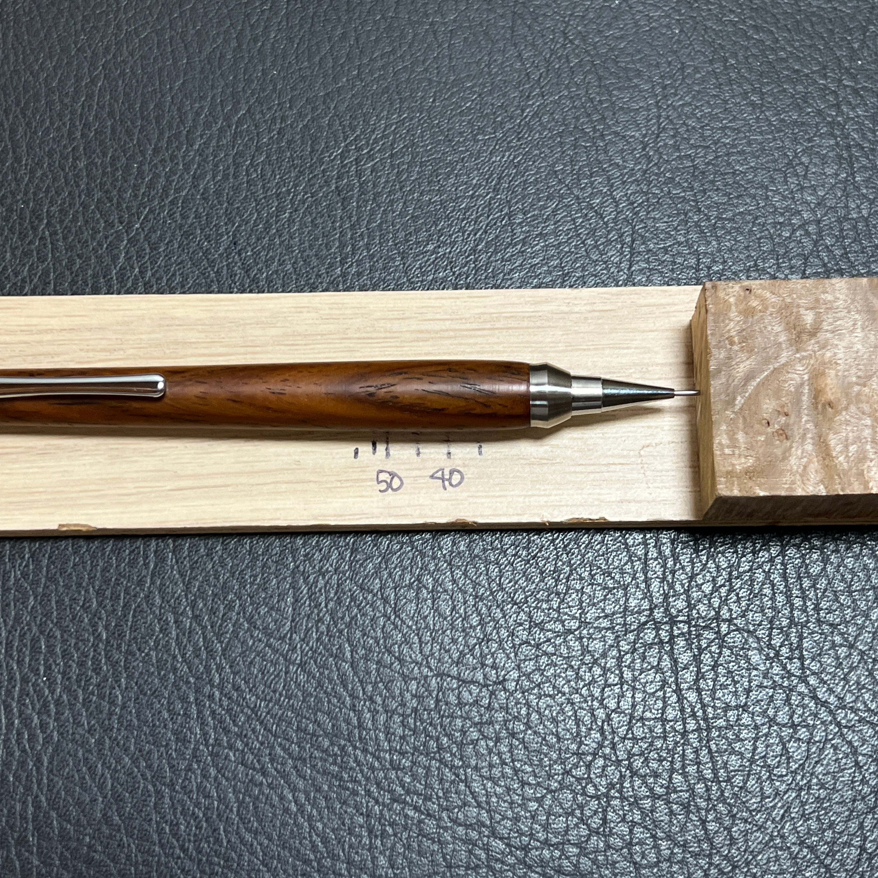 108紫檀強低重心木軸 PG-5用 先端金属タイプ2 ステンレス | handwood