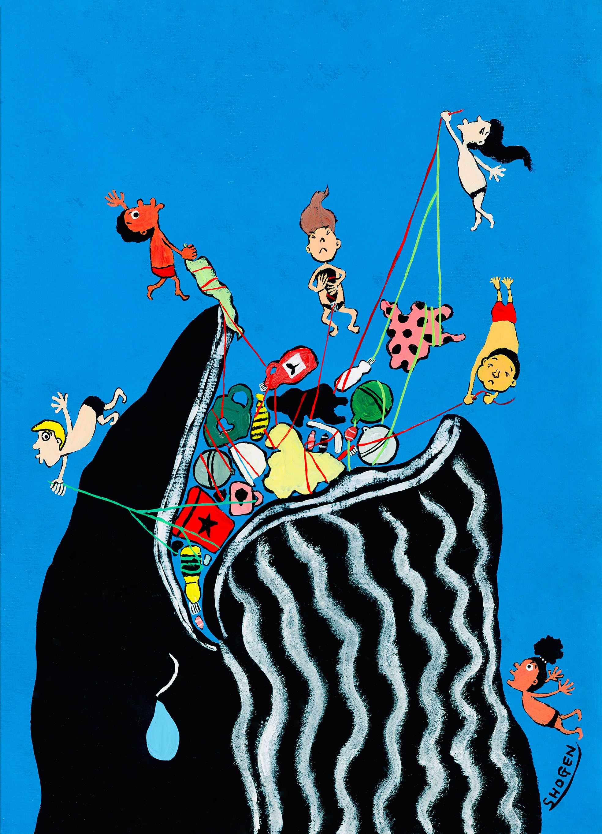 ゴミのない海を」キャンバス地レプリカ（A3サイズ） | SHOGEN