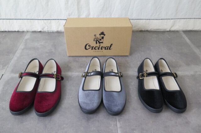 ORCIVAL ベルベット ストラップシューズ | threelog