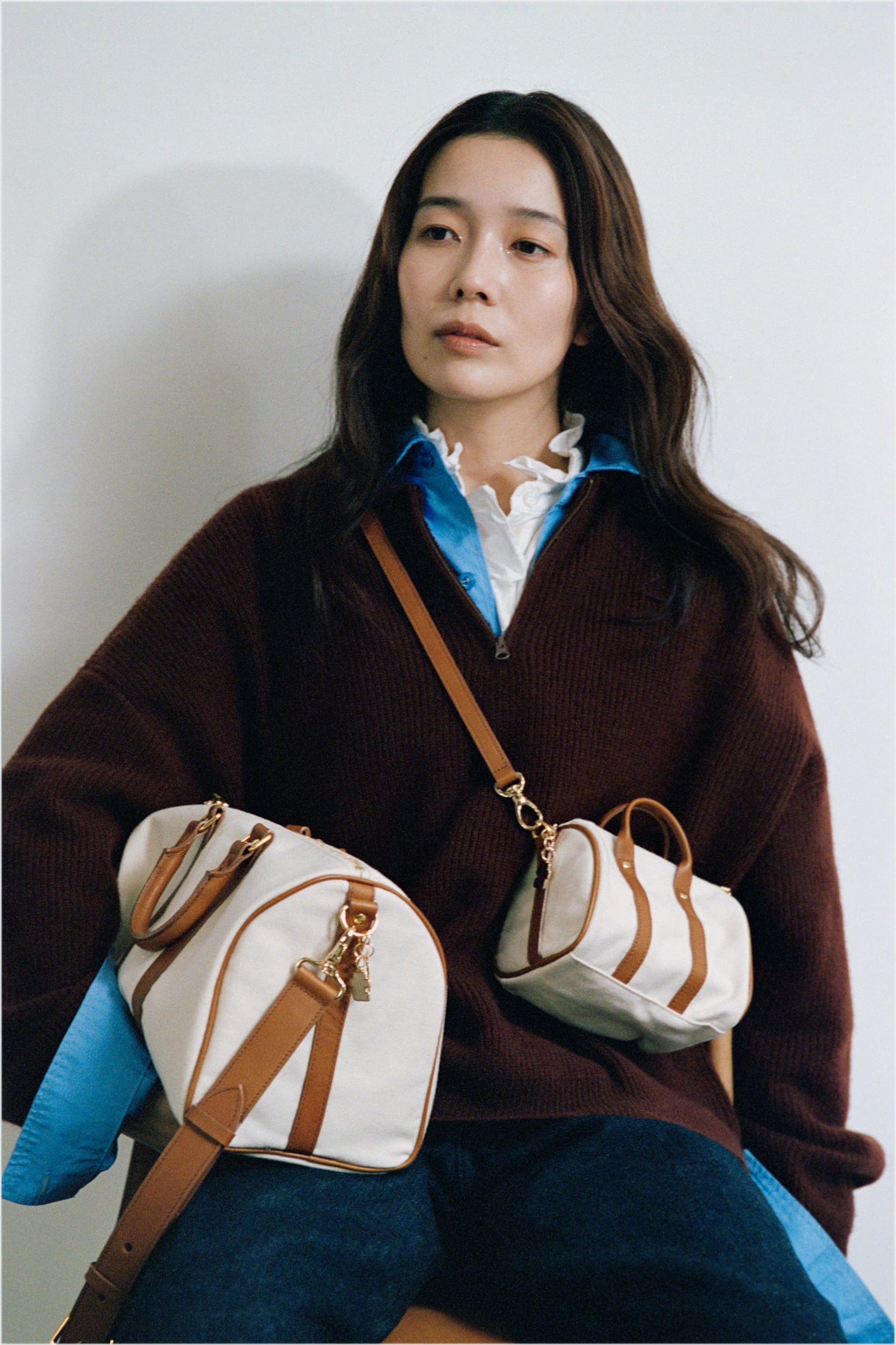 TTT×SC NOMAD DENIM MINI BAG（LIGHT BROWN） | TTTMSW