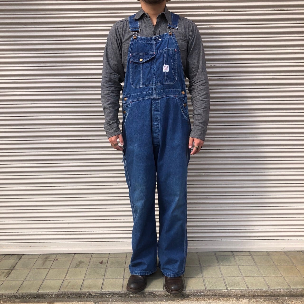 50s USA製 RED CAMEL ヴィンテージ デニム オーバーオール アメリカ