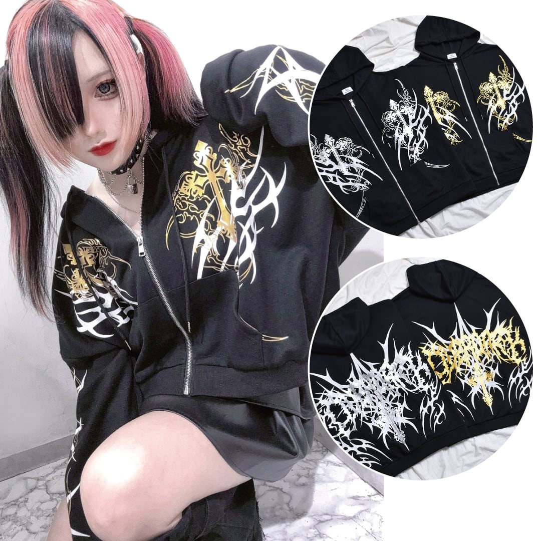 メタルプリント☆クロストライバルZIPパーカー | VOLCAN&APHRODITE