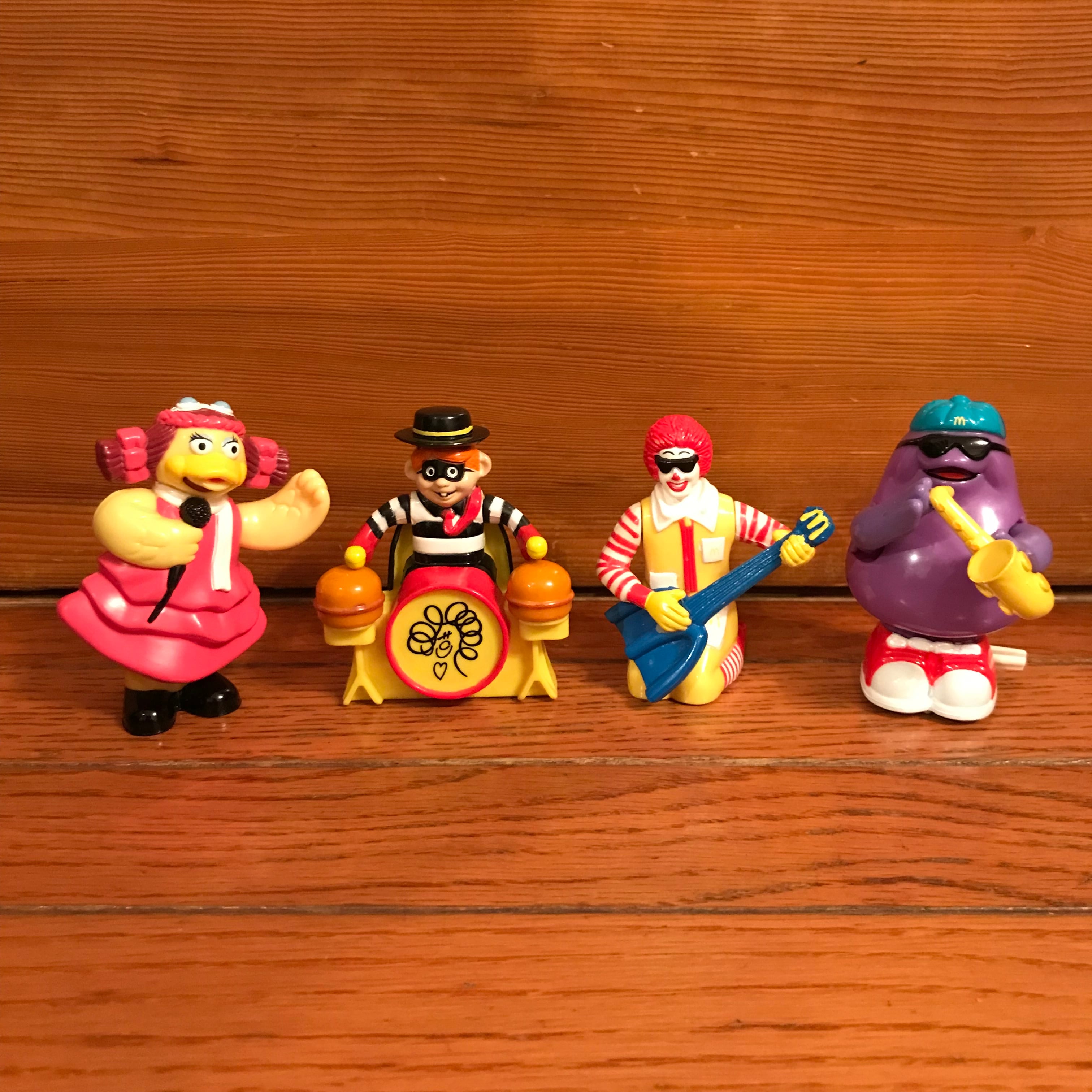 90's マクドナルドトイ 『たのしい♪マックバンド』シリーズ全4種類