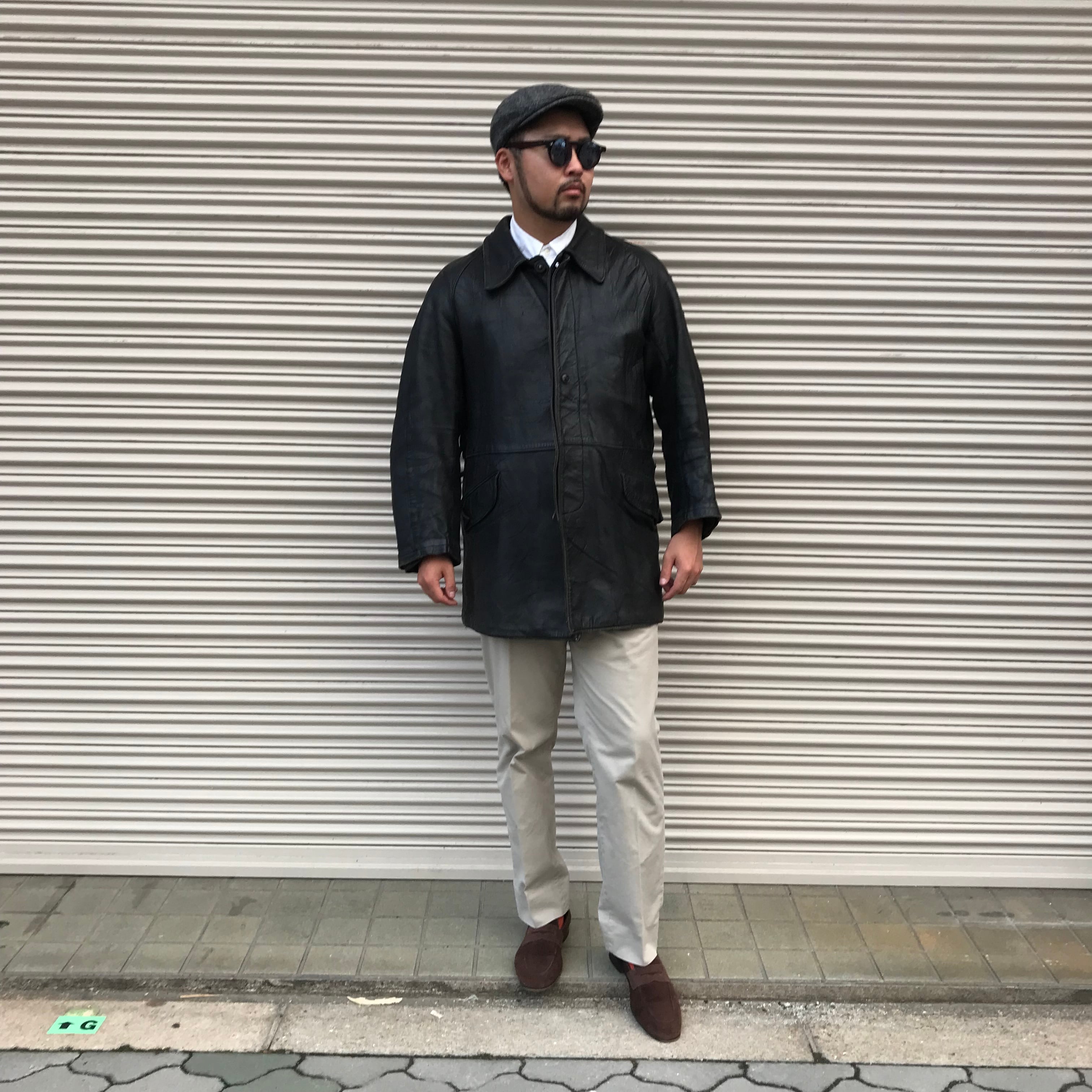 60s French Vintage ヴィンテージ GVF ファイヤーマン レザー