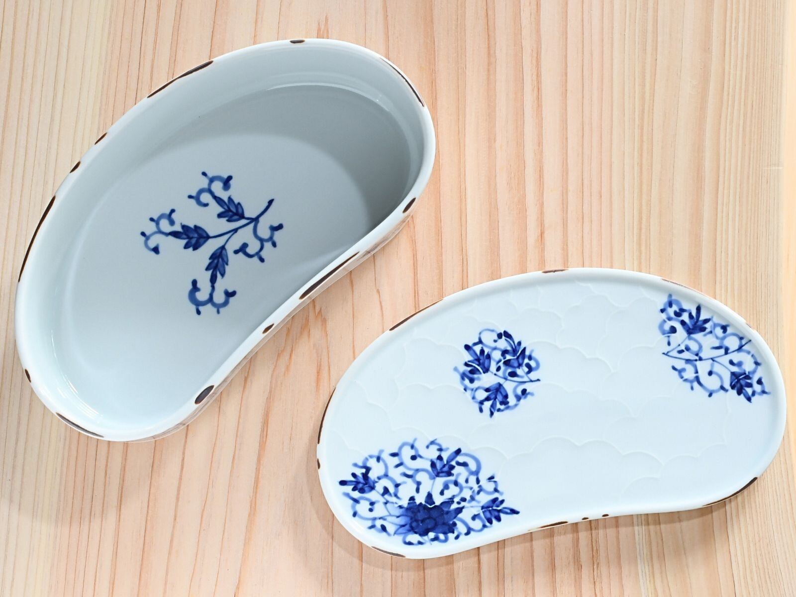 有田焼 福泉窯 カップ&ソーサー2客 染付 唐草 碗皿 有田焼 福泉窯