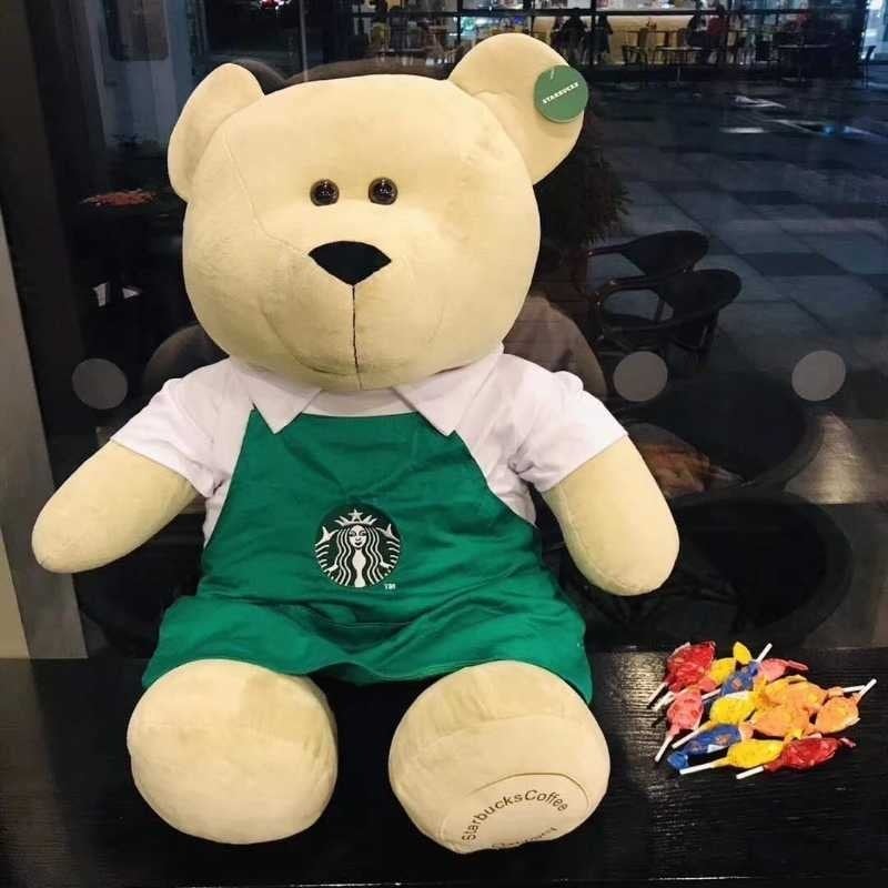 80cm！超巨大！店長さん ぬいぐるみ ベアリスタ 熊 台湾