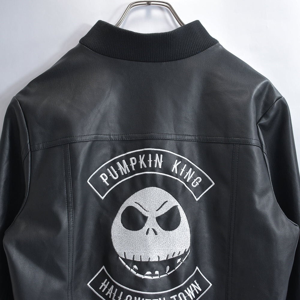 NIGHTMARE BEFFORE CHRISTMAS ジャック・スケリントン フェイクレザー