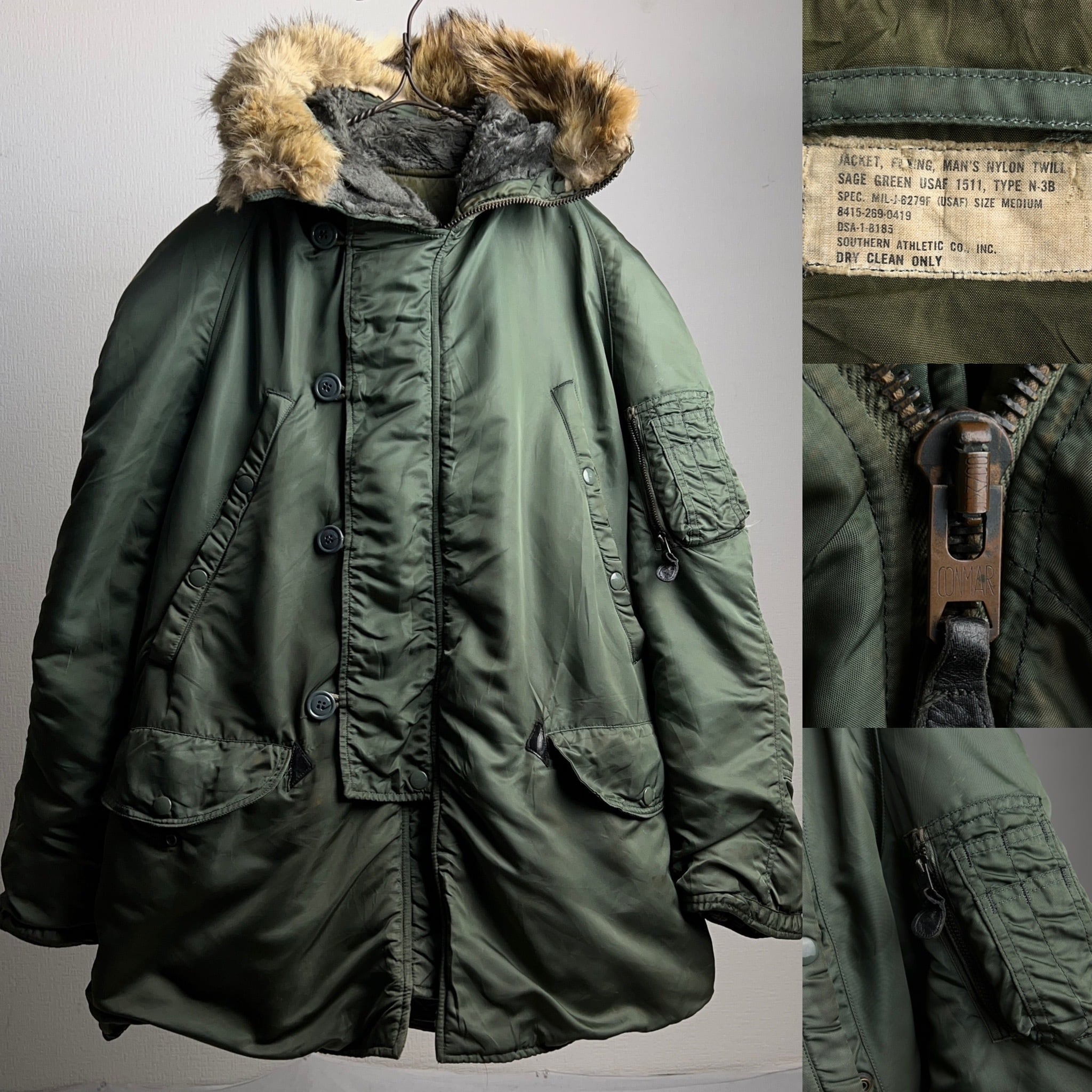 60's USAF N-3B FLIGHT JACKET 6279F MEDIUM 60年代 米軍 フライト