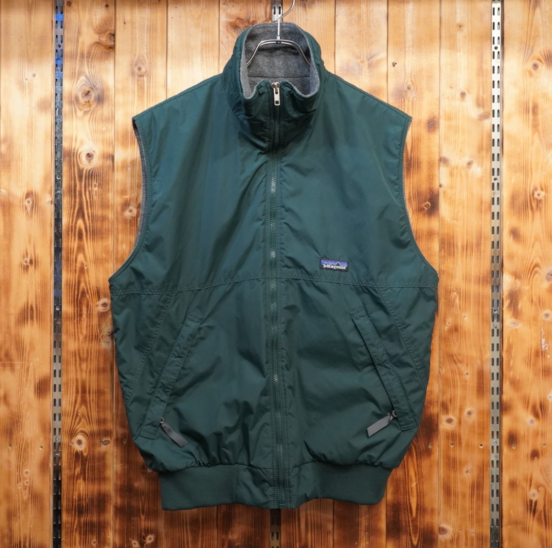 90s patagonia シェルドシンチラ ベスト M/usa製 緑 グリーン