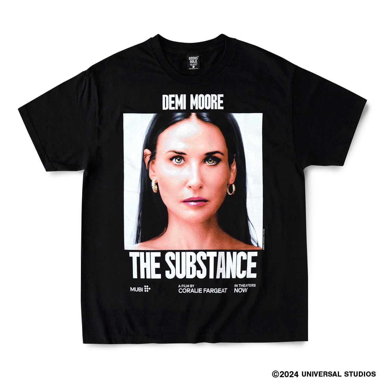 THE SUBSTANCE “DEMI MOORE” × GEEKS RULE 13 SILKSCREEN PRINTING T