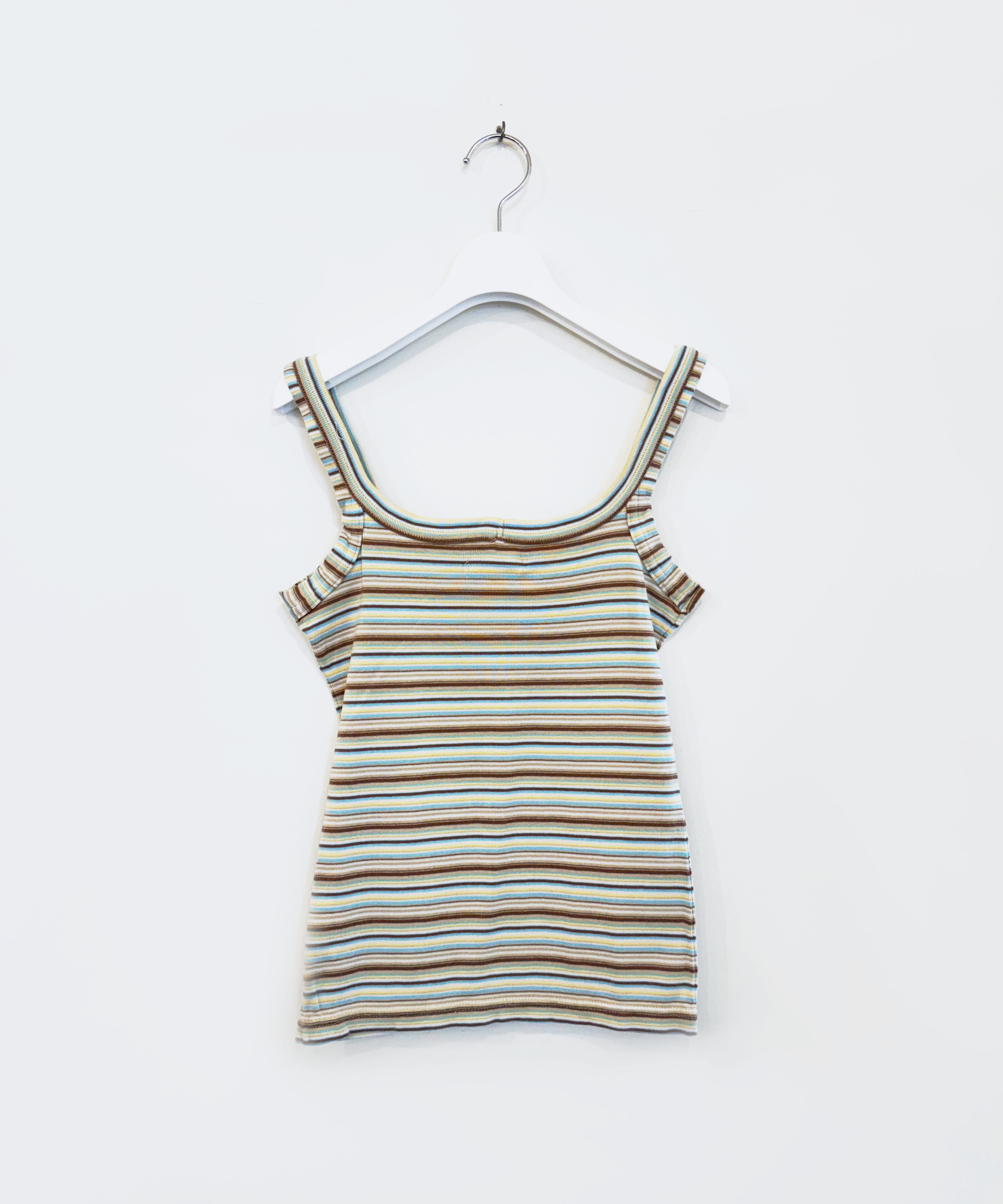 FUMIKA_UCHIDA MULTICOLOR STRIPE CAMISOLE