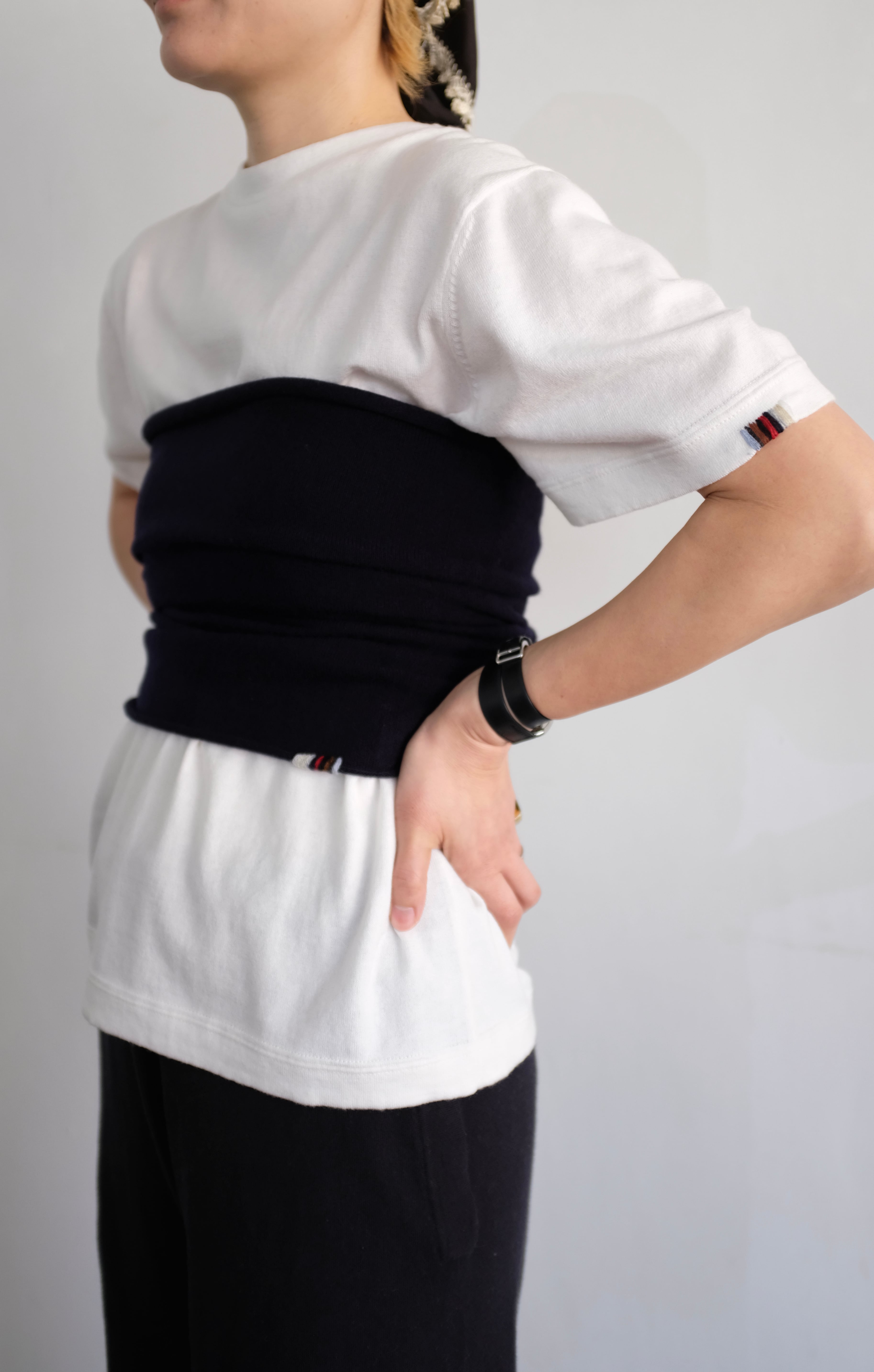 extreme cashmere] n°8 belt / navy | YES-姫路の美容院と服のお店YES