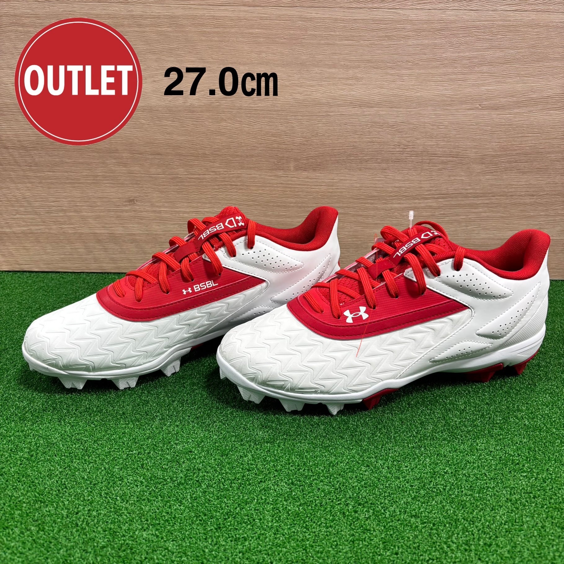 UNDER ARMOUR】ラスト1足・ポイント スパイク リードオフローラバー