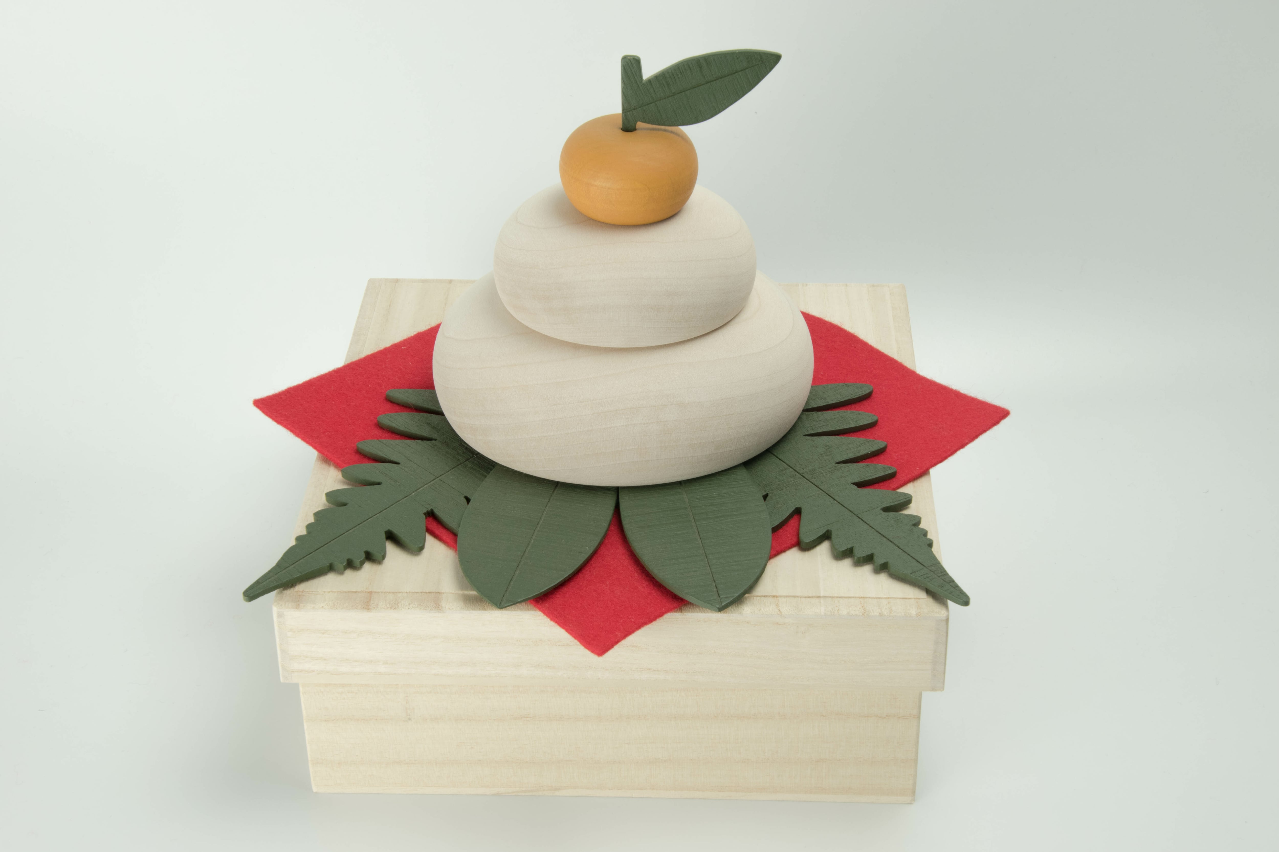 きのいい鏡餅(大)】木製かがみもち ・ハンドメイド・木製インテリア