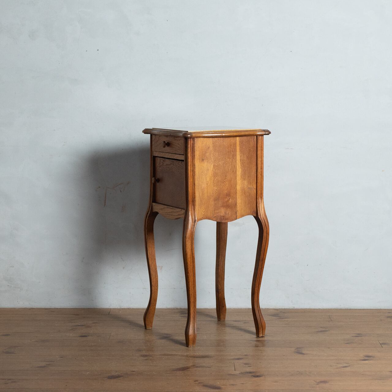 フランスアンティーク木製ベッドサイドキャビネット/ナイトテーブル机