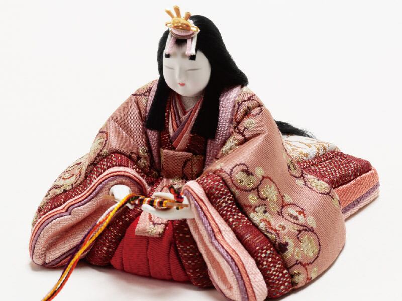 2913】木目込人形 真多呂作 早春雛五人飾り | 小木人形