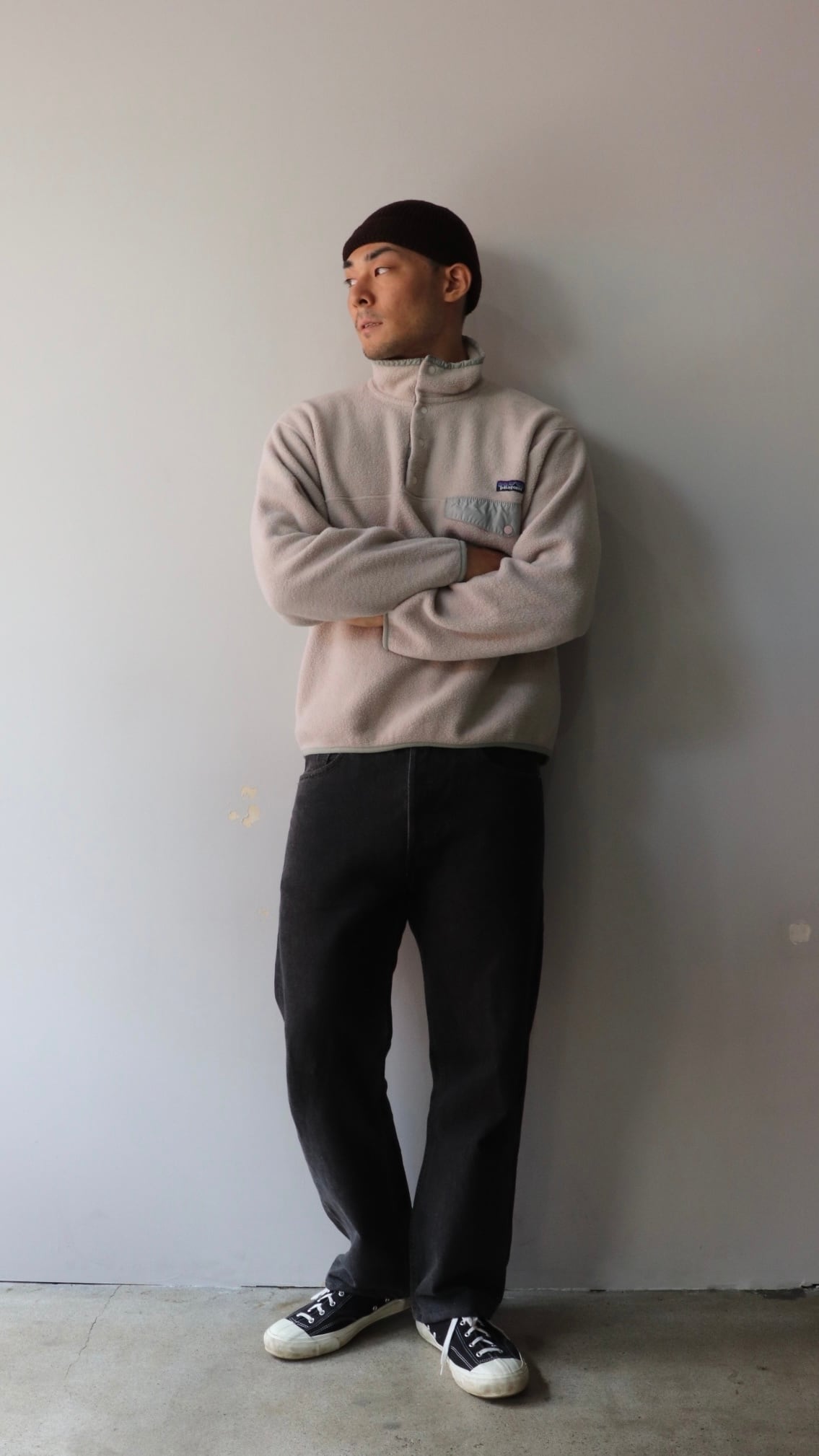 美品 M 00年 オートミール シンチラ スナップt Patagonia パタゴニア