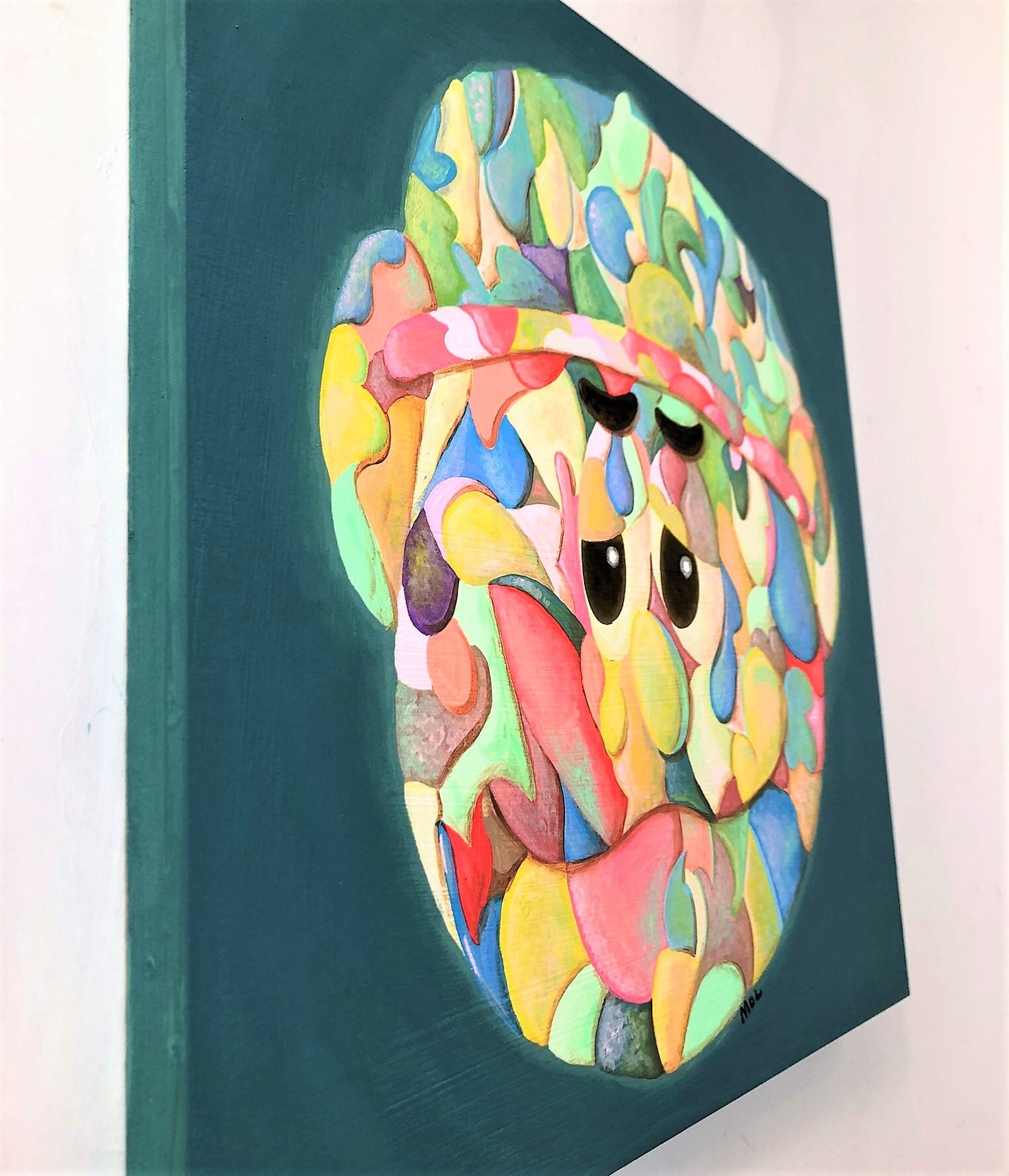 THE MAN」（ポップアート ストリートアート ヒップホップ 原画 絵画