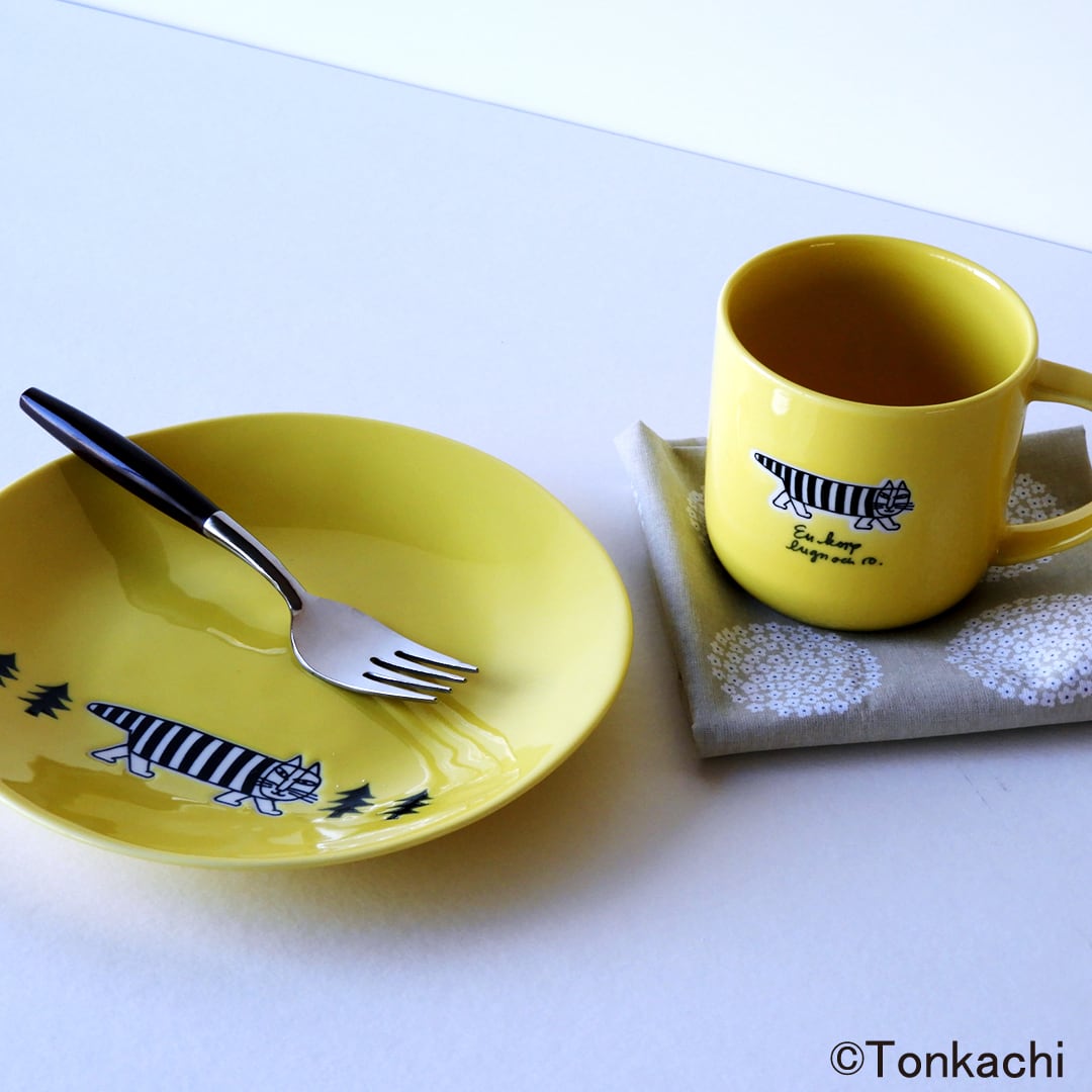 リサ・ラーソン】19cmプレート(イエロー)【stroll(ストロール