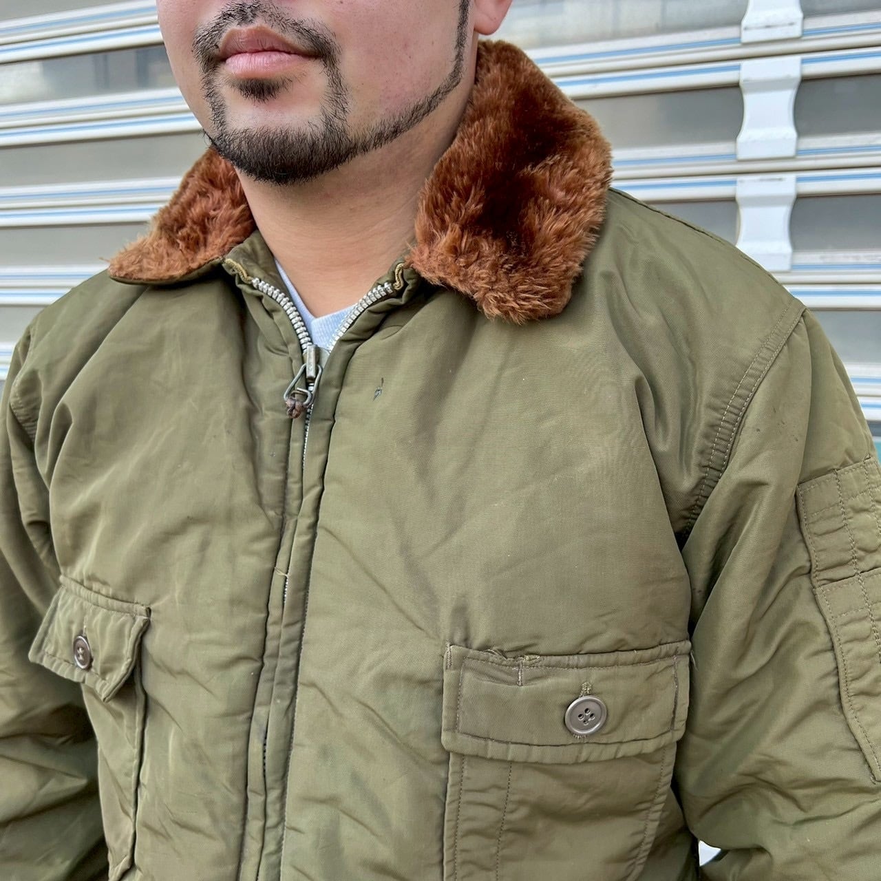 40s 米軍実物 U.S.NAVY 黒タグ AL-1 フライトスーツ カバーオール