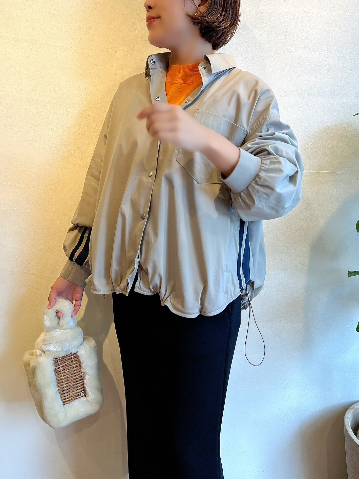 Dignite collier / サイドラインシャツブラウス | anouk