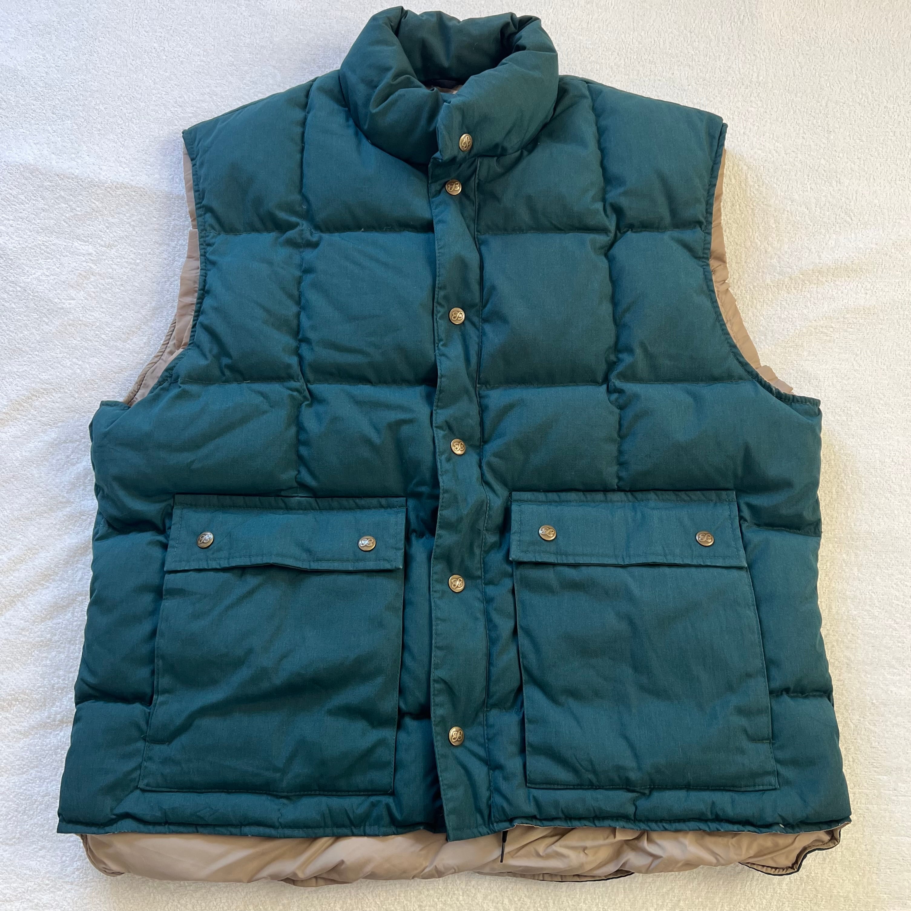 Eddie Bauer 黒タグ エディーバウアー ダウンベスト XL カラコラム