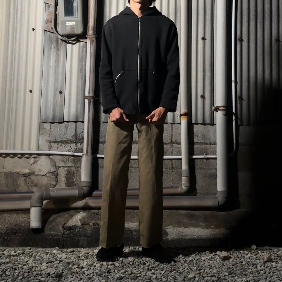 90s-00s “agnes b.” black hoodie 90年代 アニエスベー ハの字ジッパー