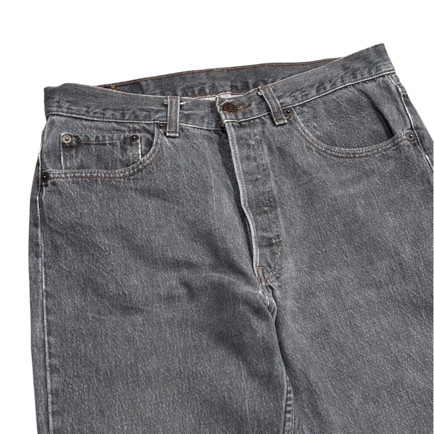 90's USA製 Levi's 501 先染めブラック Denim Pants W33 L30