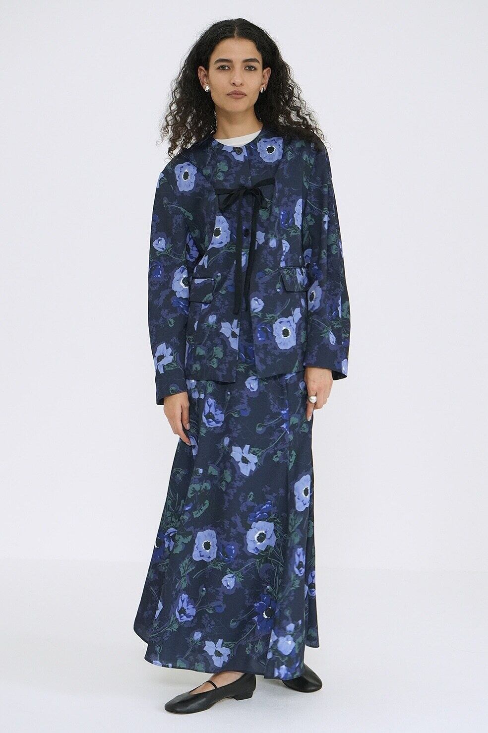 CLANE SCARF FLOWER RIBBON TOPS | FLICKA ASHIYA