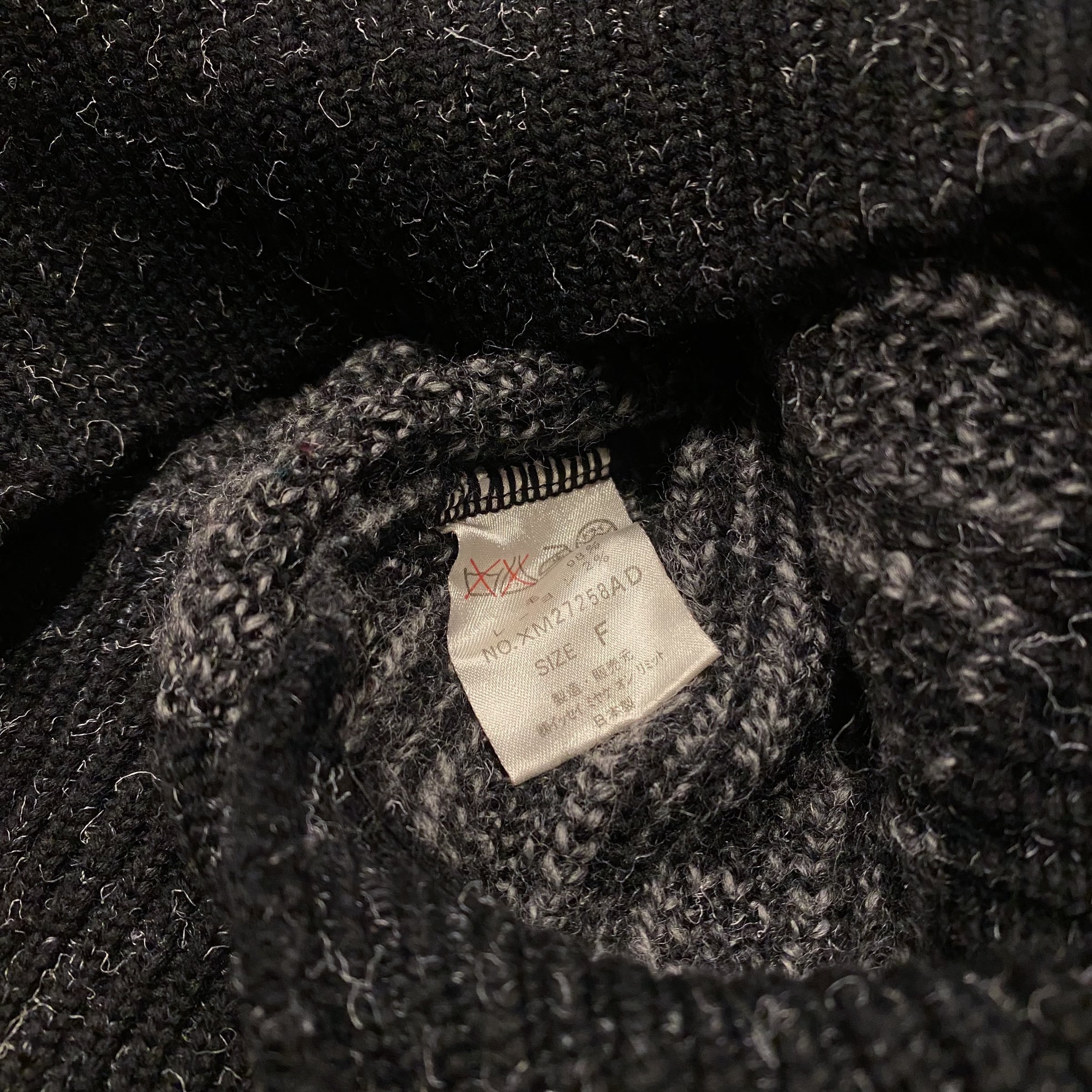 80's 日本製 Issey miyake men Design Knit S / イッセイミヤケ