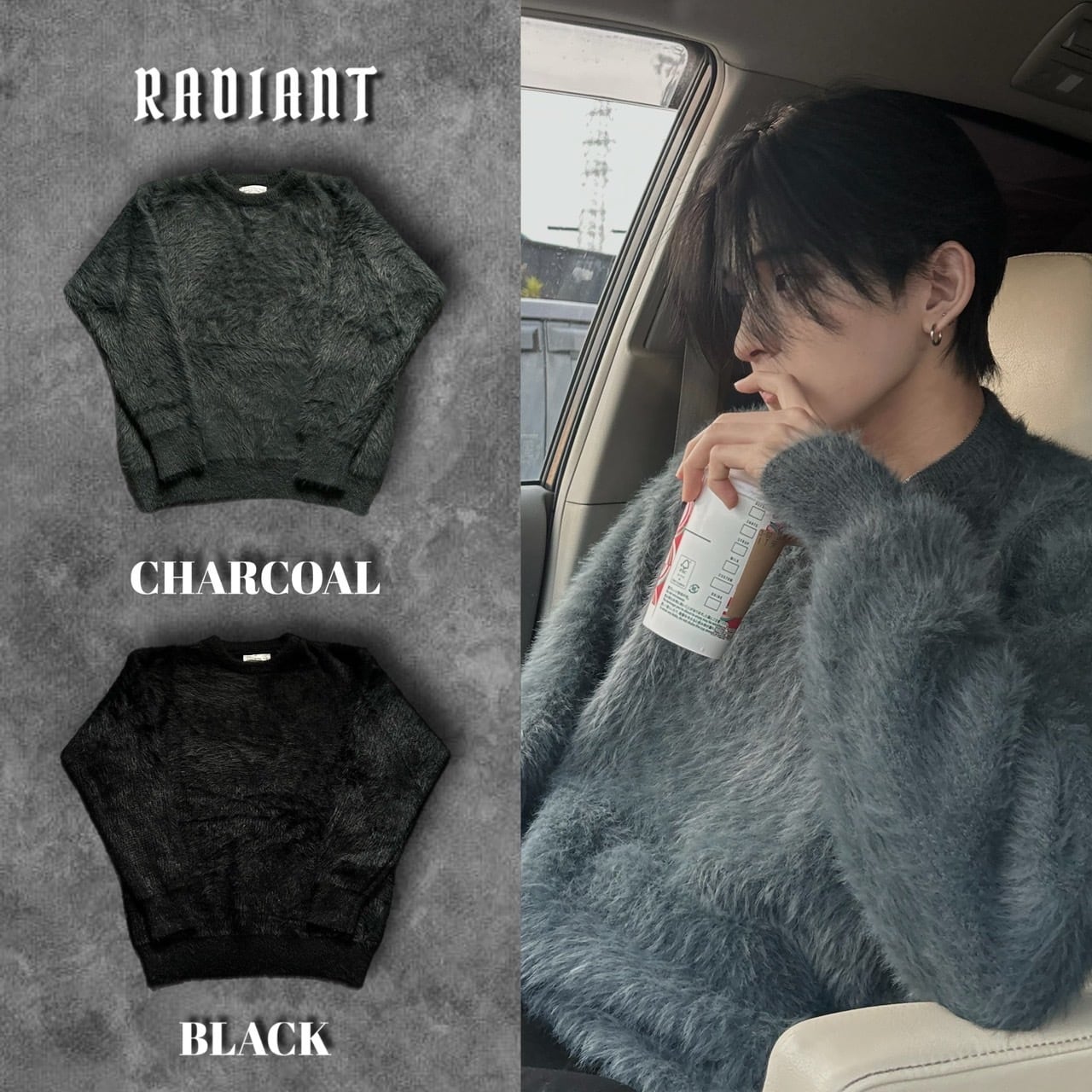即納】RADIANT mohair knit | 韓国ファッション セレクトショップ ONE WILL