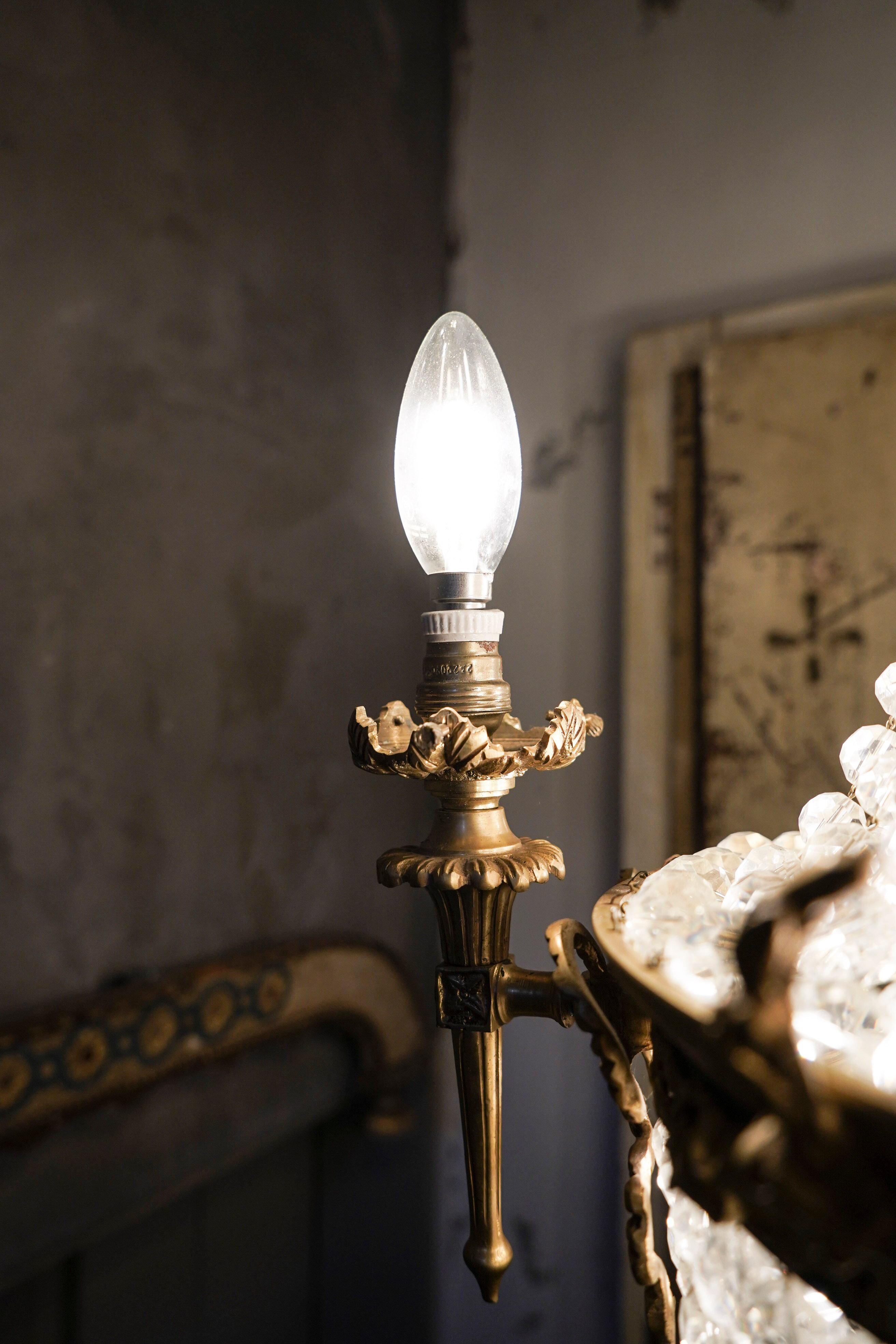 シャンデリア/8灯シャンデリア/アンティークシャンデリア/エンパイア