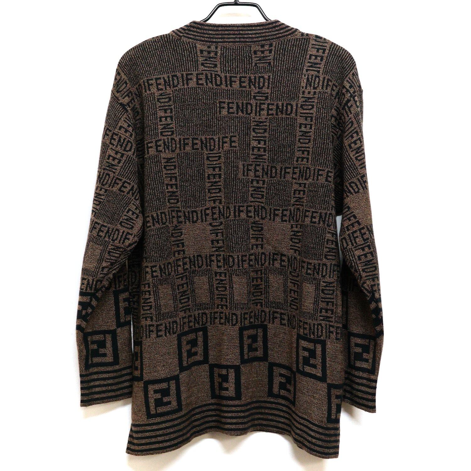 3025R4 FENDI mare フェンディ ズッカ柄 ニット セーター モックネック