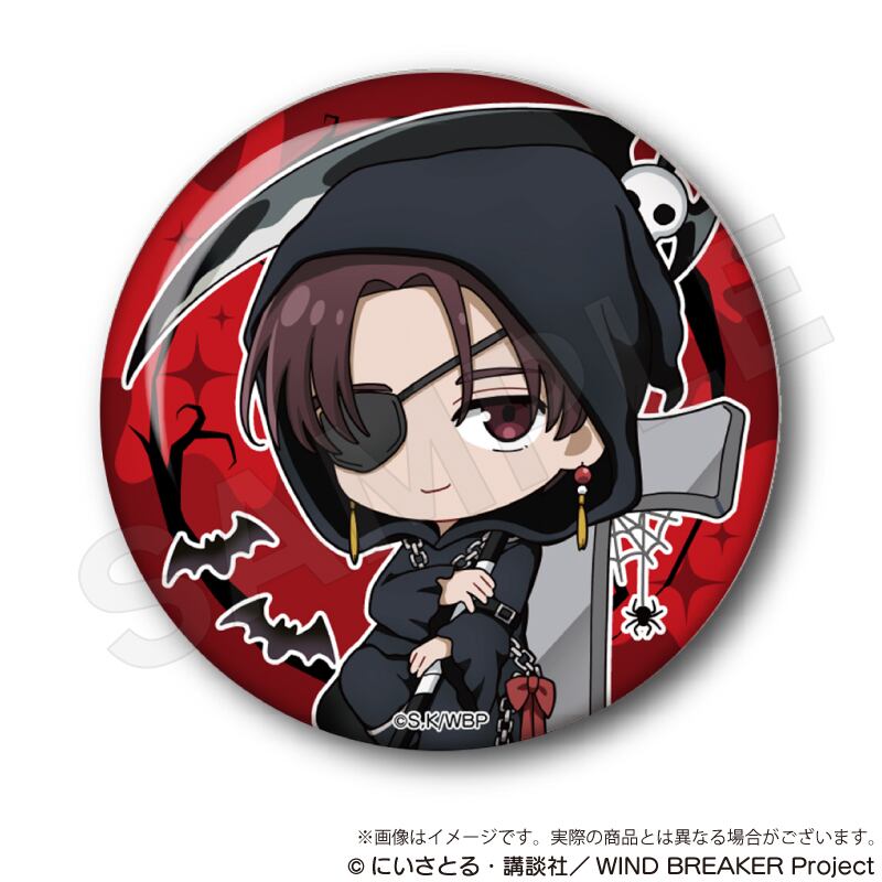 WIND BREAKER」トレーディングホログラム缶バッジ ブラックハロウィン