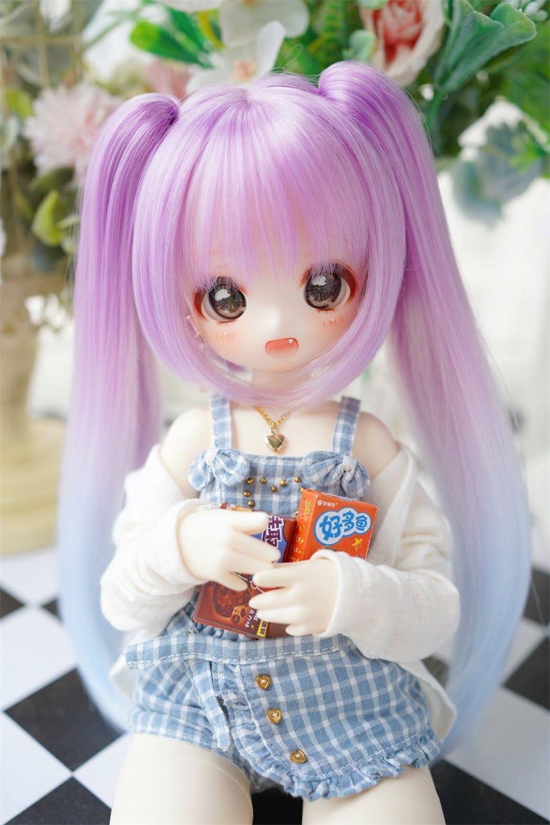 BJDドール用ウィッグ 8-9インチ MDD/kumako/DDサイズ通用 1/3 全2色