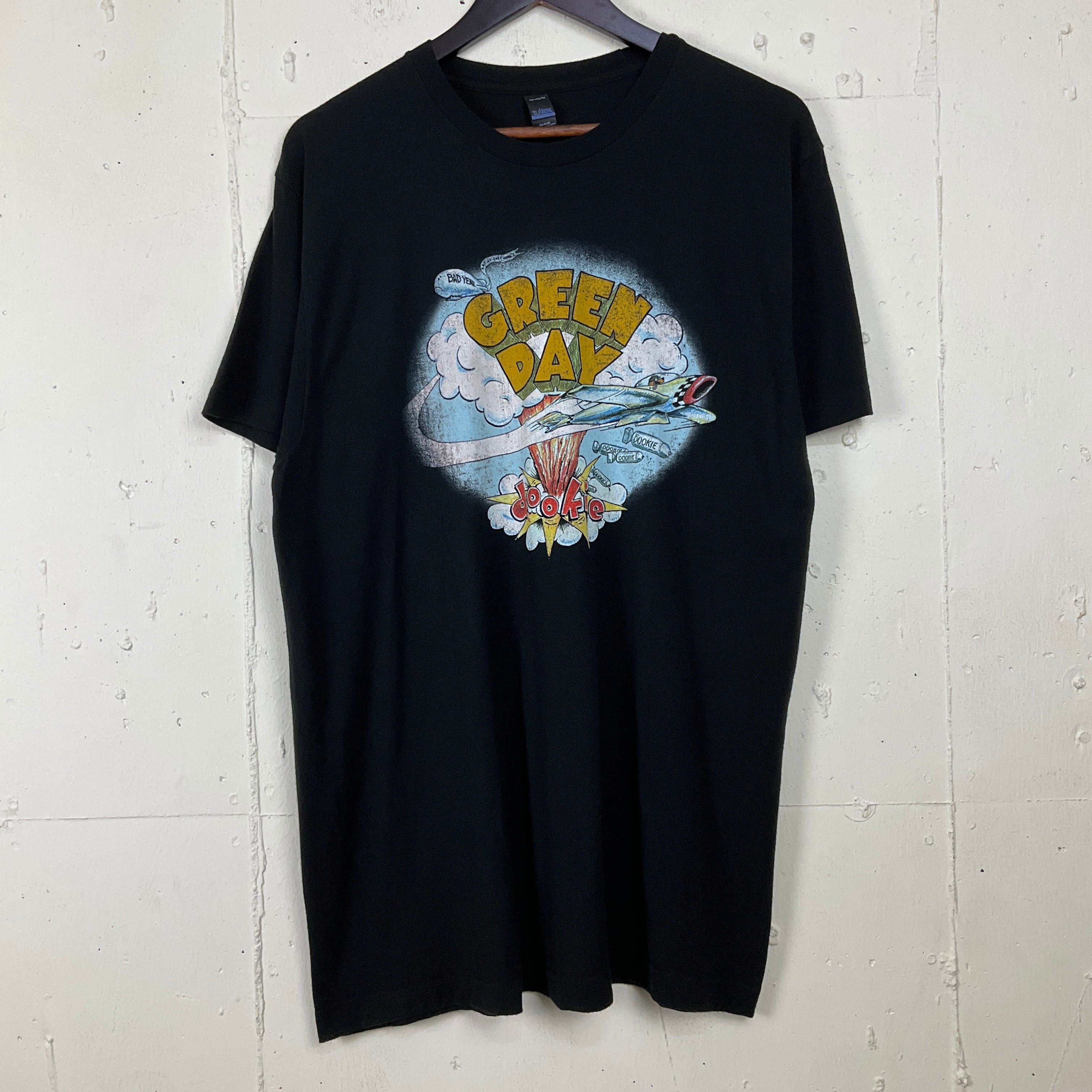 GREEN DAY グリーンデイ バンド Tシャツ 古着 メンズL ブラック 黒