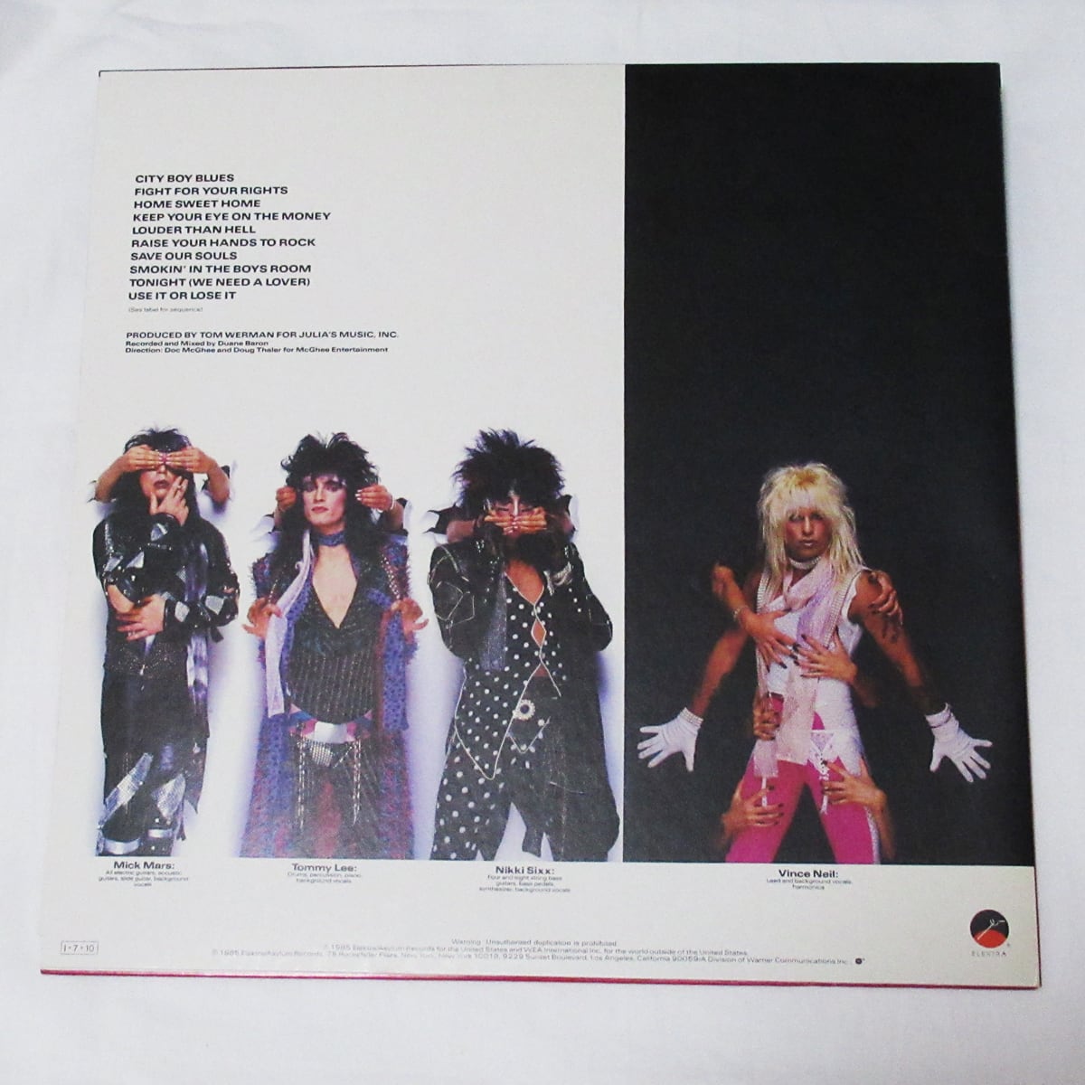 モトリー・クルー MOTLEY CRUE シアター・オブ・ペイン【LP / 帯付き