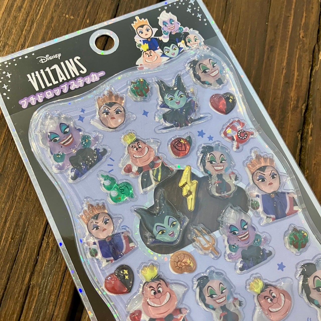 ディズニー ディズニーヴィランズ プチドロップステッカー CA04