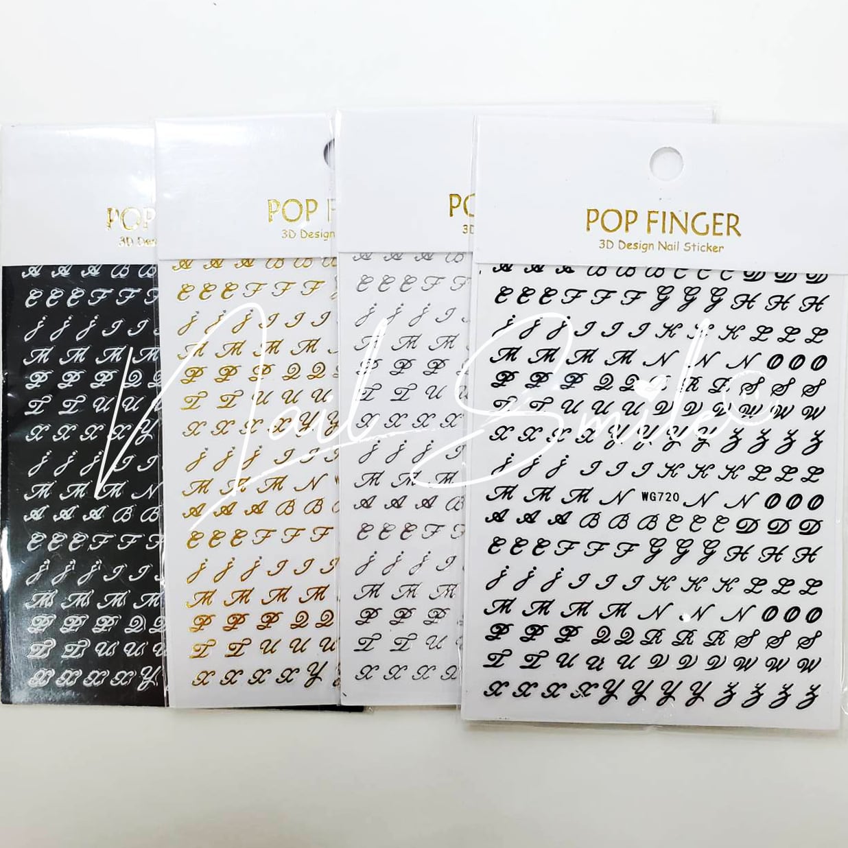 イニシャルシール（筆記体） | Nail Shop Nail smile|ネイルスマイル