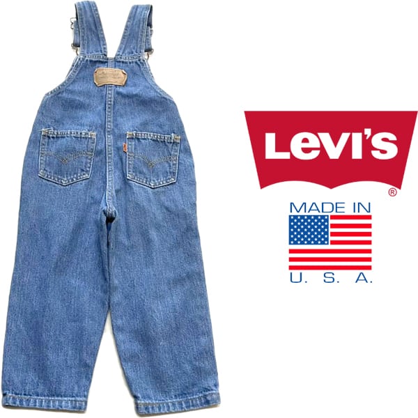 1点物◇USA製ビンテージ90sリーバイス子供用オーバーオール古着キッズ