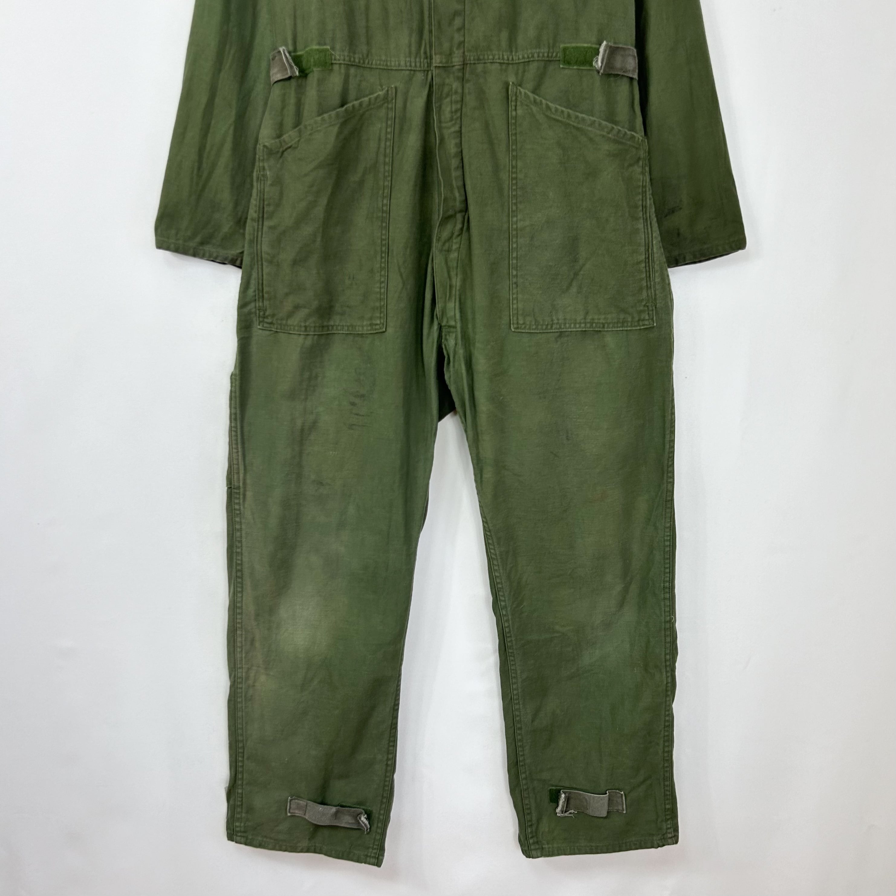 90s 米軍 コットンサテン カバーオール つなぎ | mieux used clothing