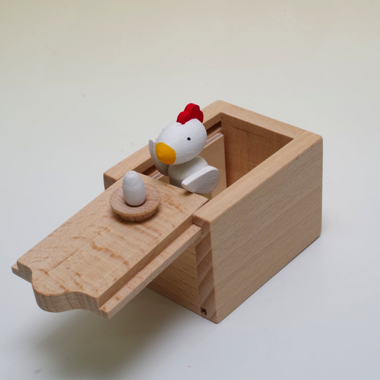 十二支のからくりボックス トリ | 木のおもちゃ専門店 おもちゃ箱