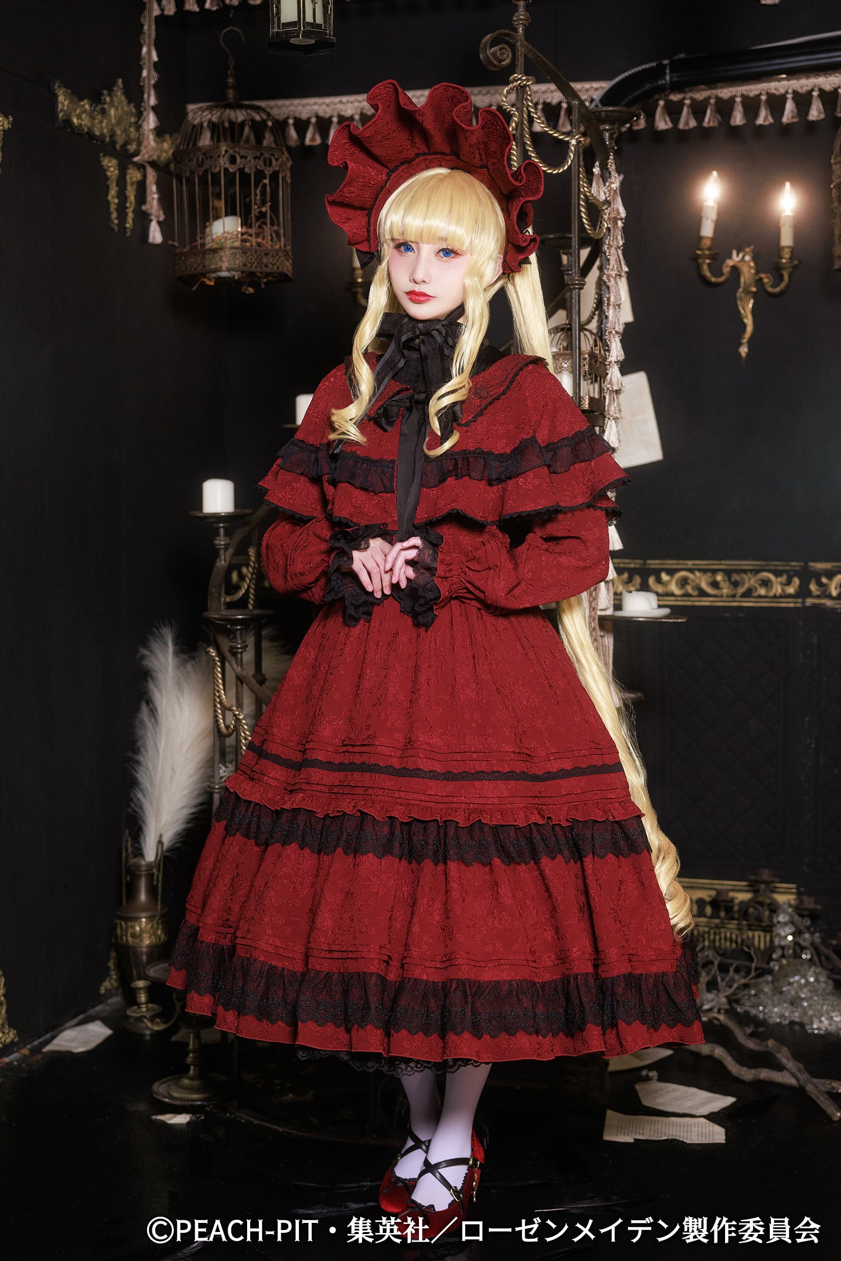 コラボ商品】Rozen Maiden x HoshibakoWorks 真紅ケープ付きワンピース