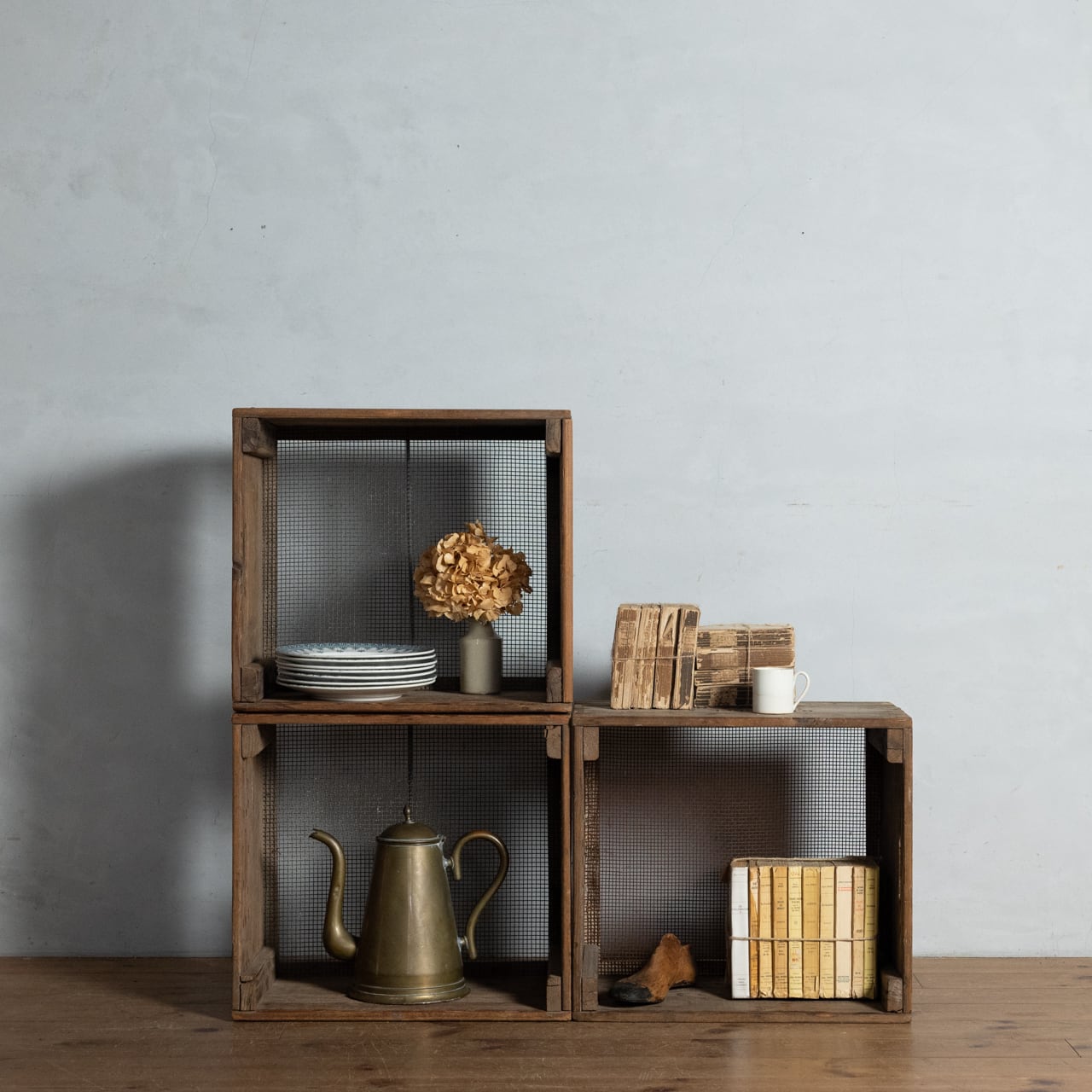 Wood Box / ウッドボックス 【B】〈キャベツボックス・木箱・収納・棚