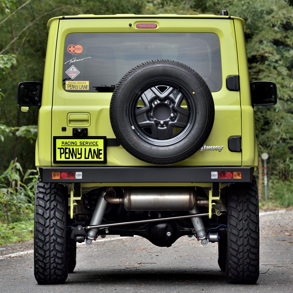 PLUS SPORTS JB64.74 スペアタイヤ移動ブラケット／ナンバー移動キット